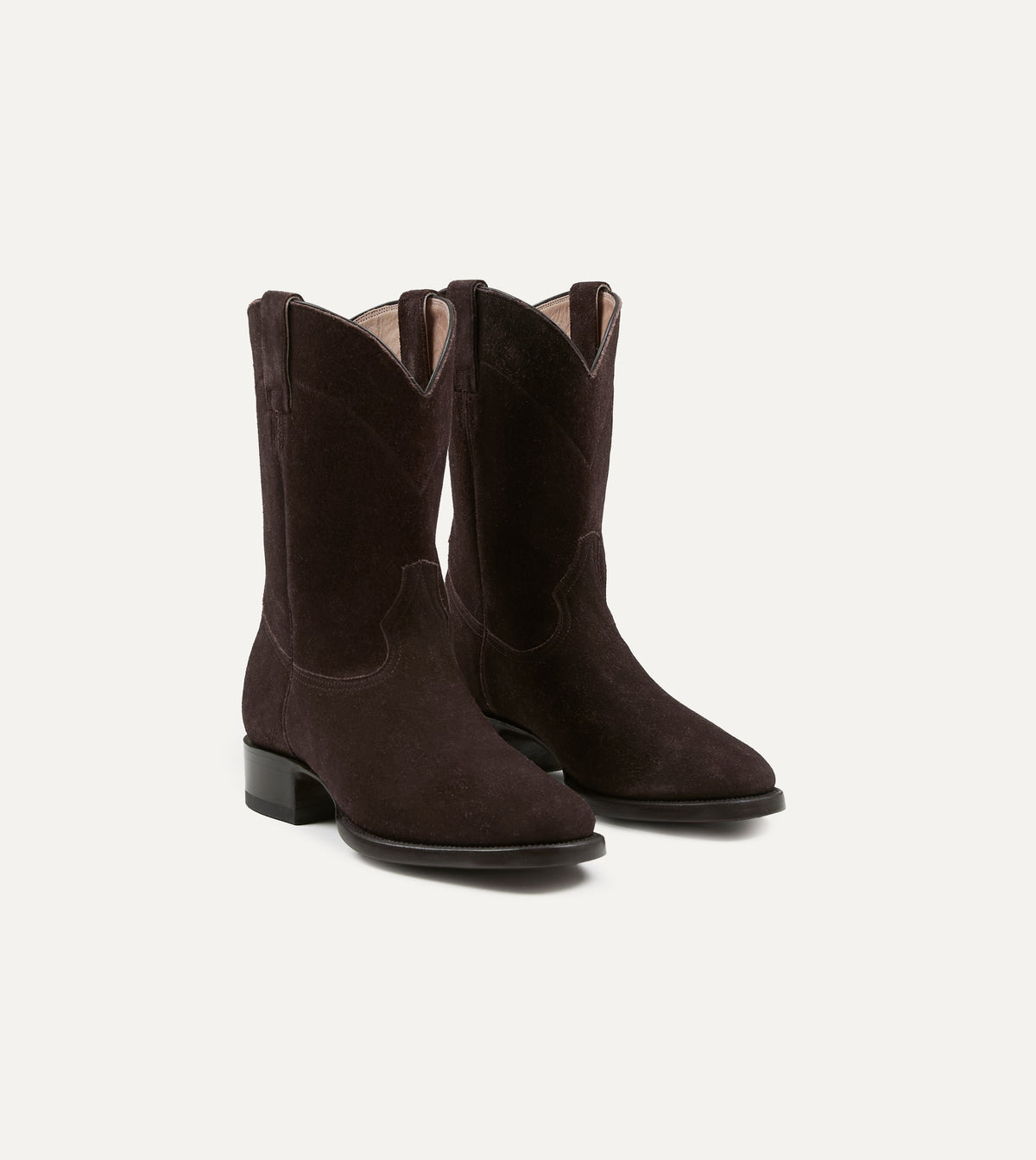 Yuketen Brown Suede Ranchero Boots