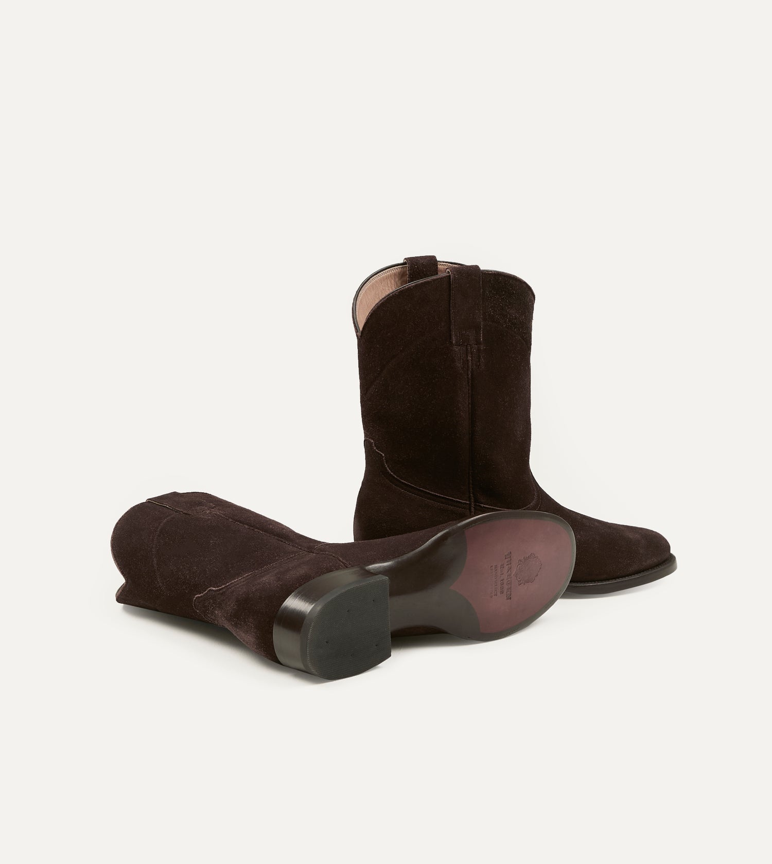 Yuketen Brown Suede Ranchero Boots