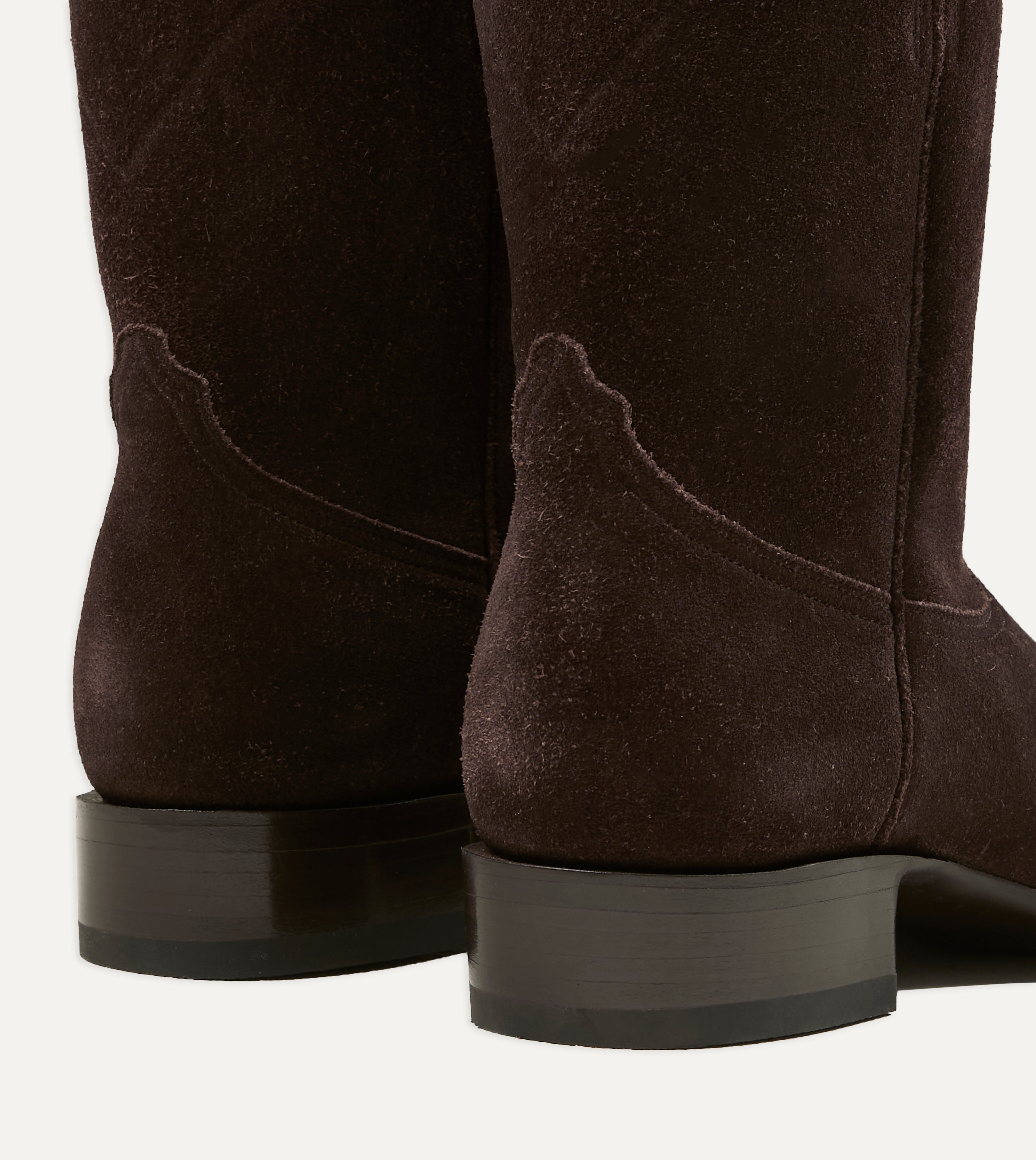Yuketen Brown Suede Ranchero Boots