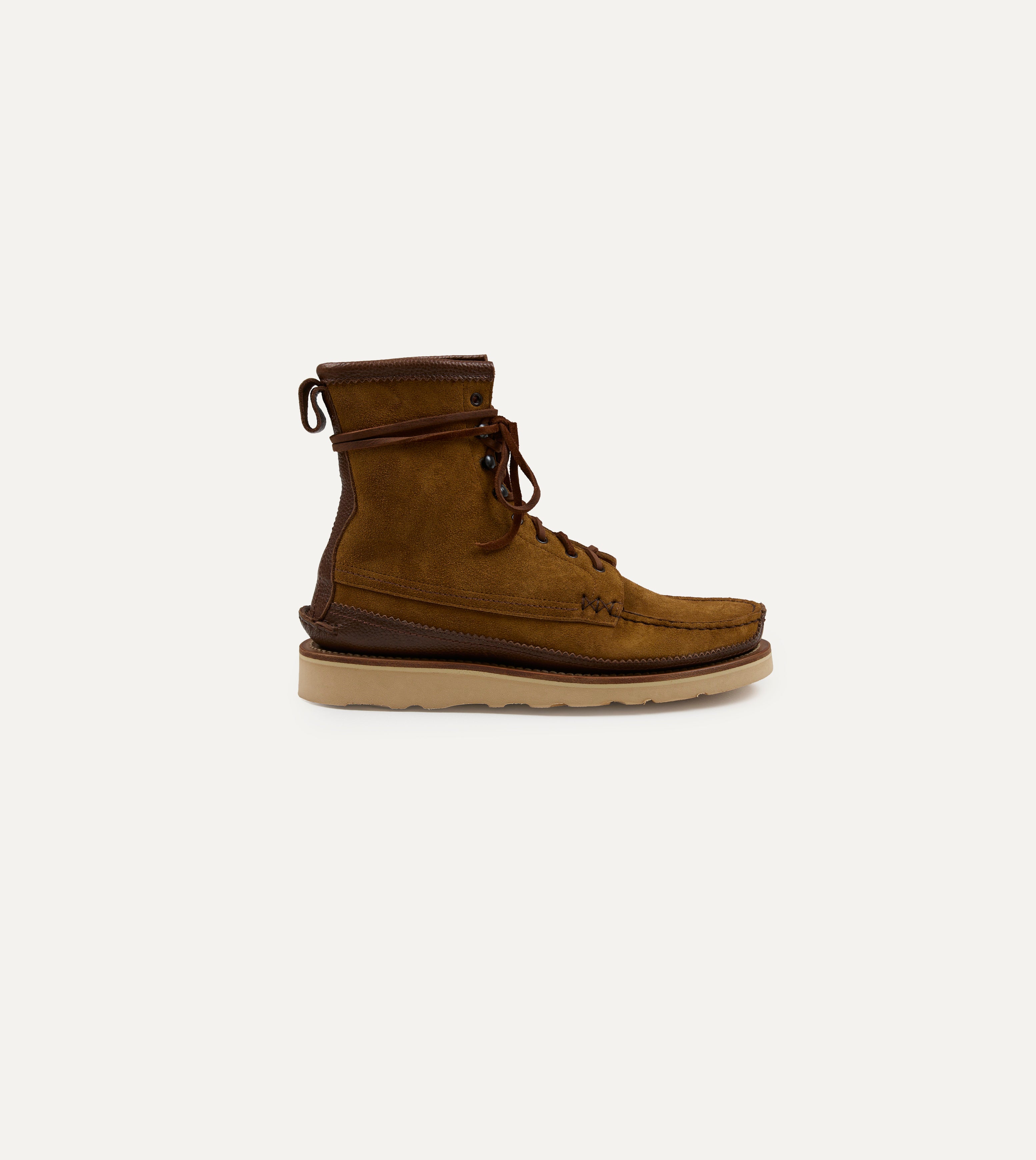 Yuketen Maine Guide Brown Flesh Out Leather DB Boot