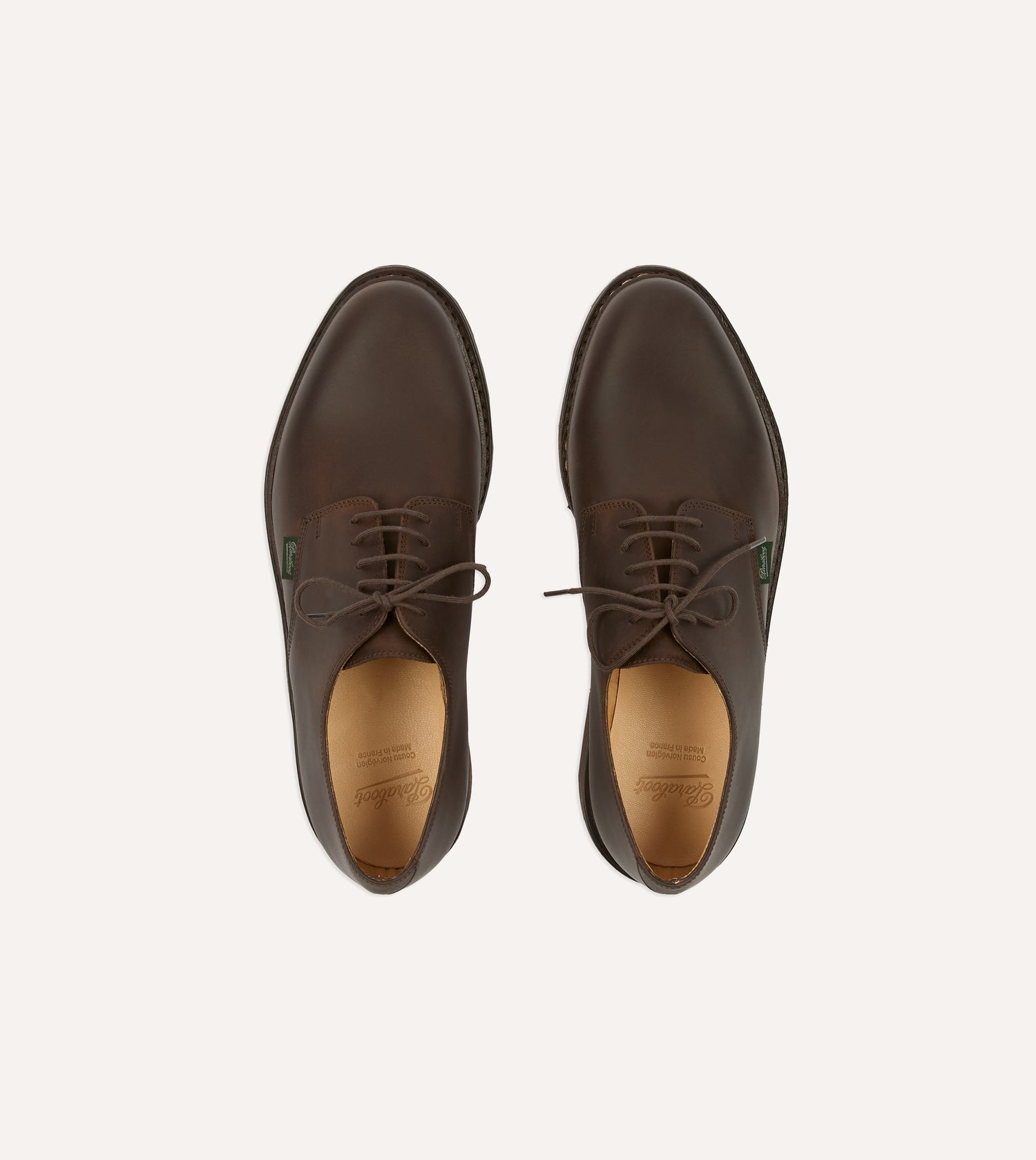 Paraboot Arles Marron Nubuck Leather Derby Shoe
