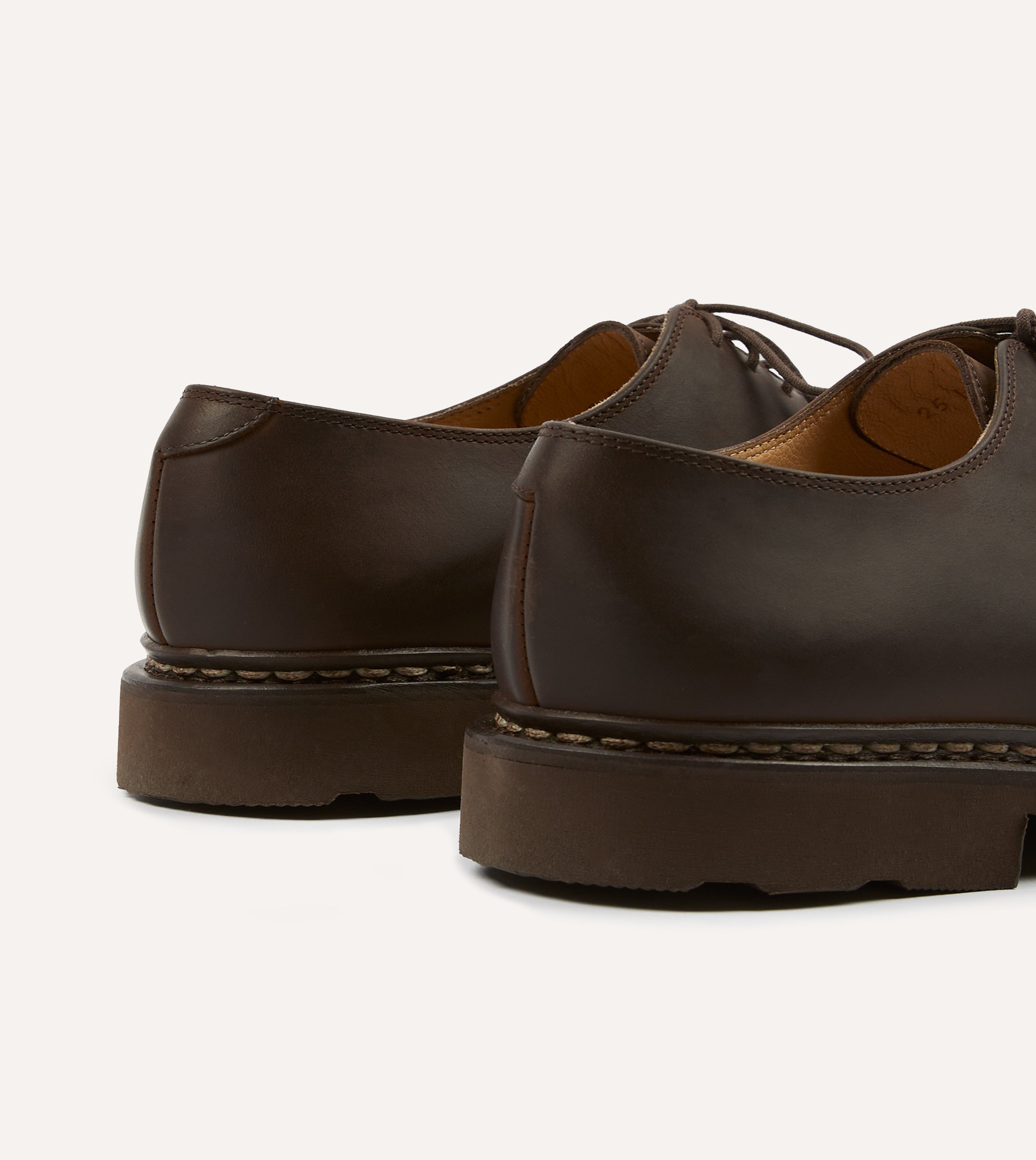 Paraboot Arles Marron Nubuck Leather Derby Shoe – Drakes US
