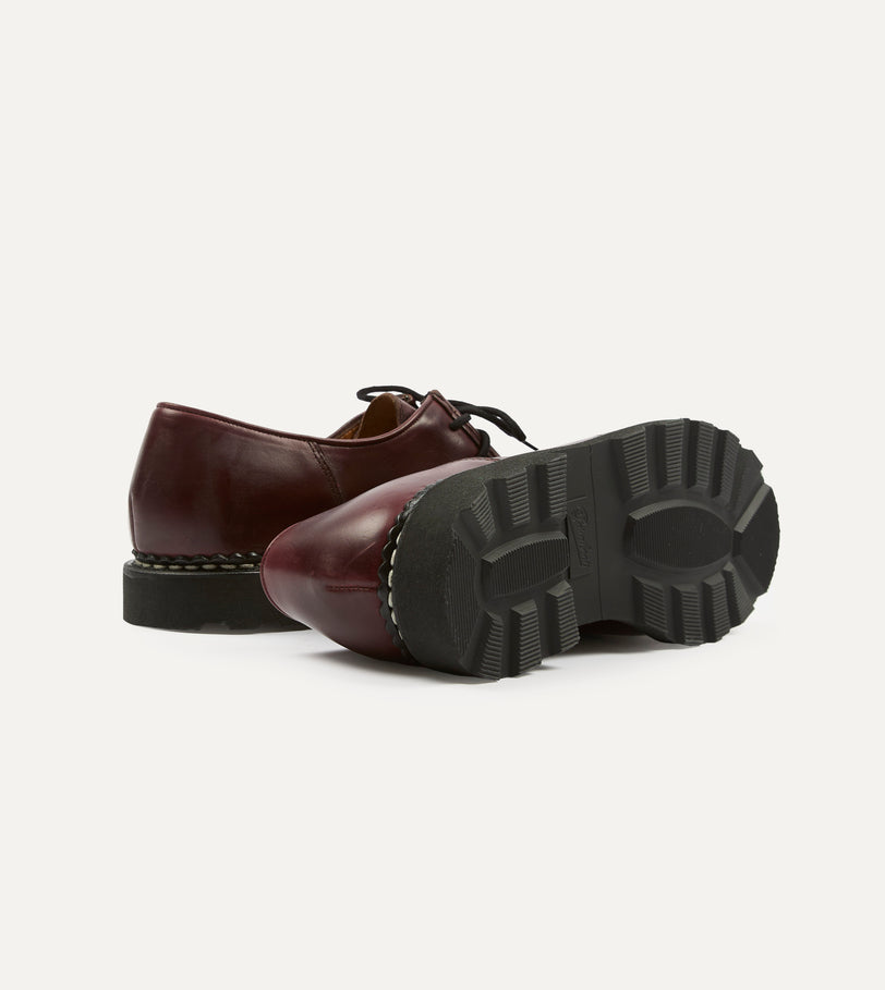 Paraboot Michael Bordeaux Leather Derby Shoe