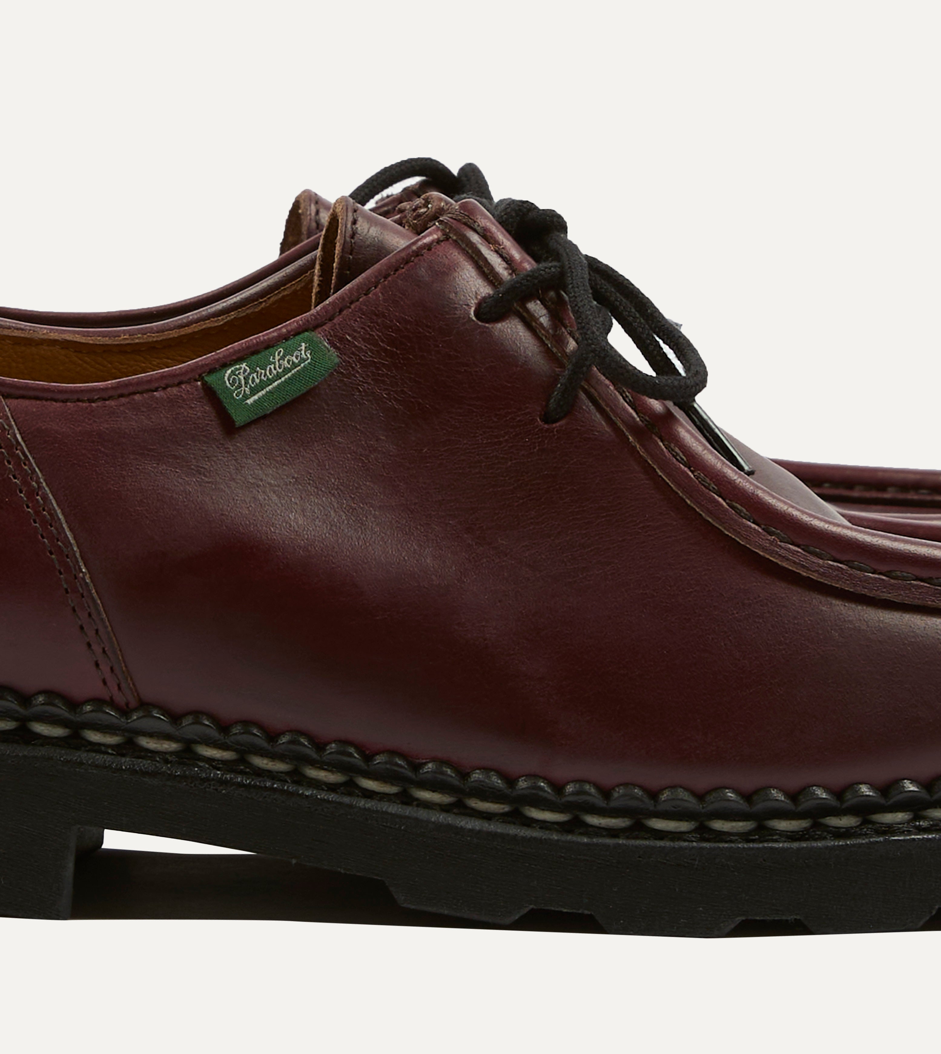 Paraboot Michael Bordeaux Leather Derby Shoe – Drakes US