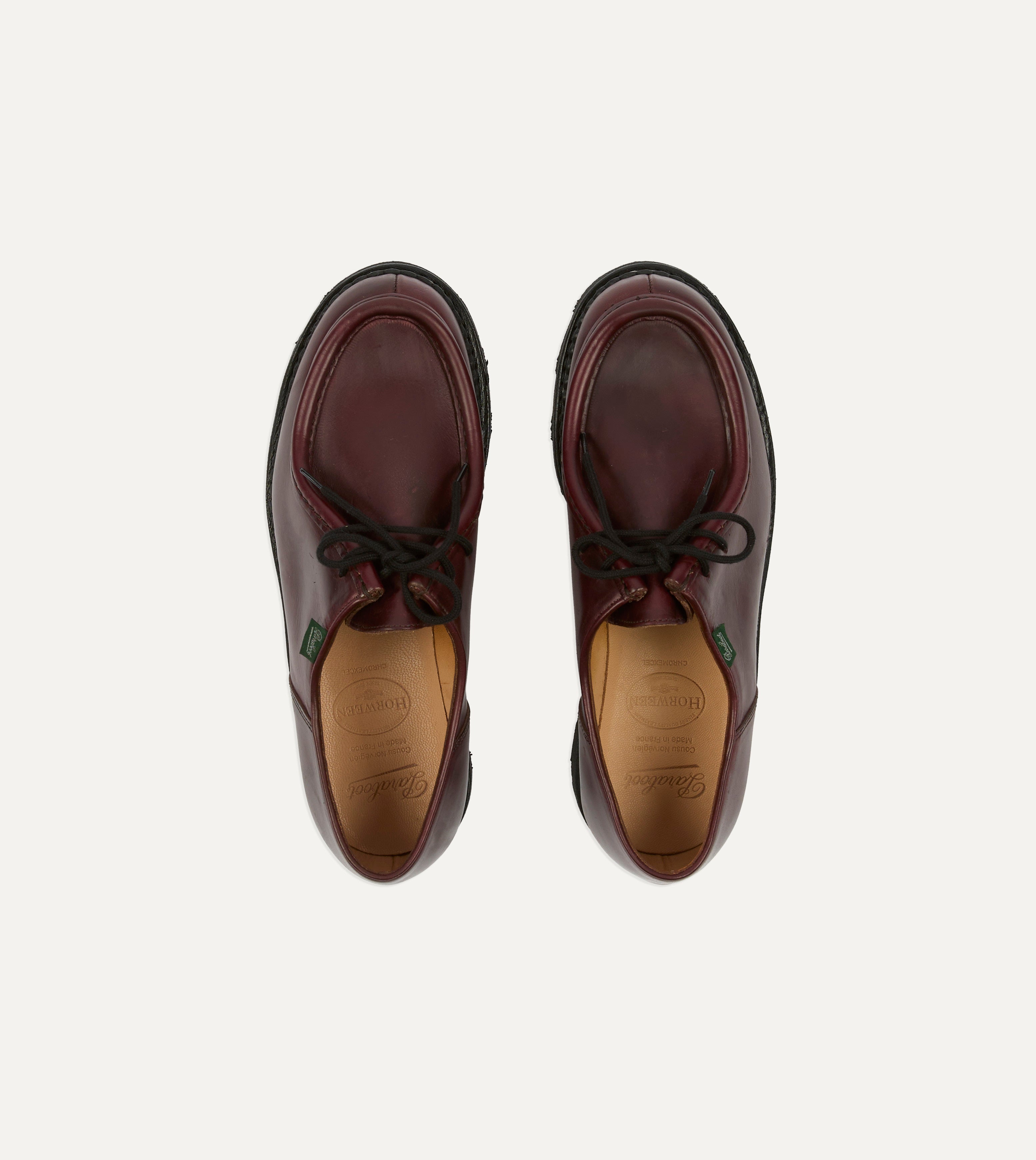 Paraboot Michael Bordeaux Leather Derby Shoe – Drakes US