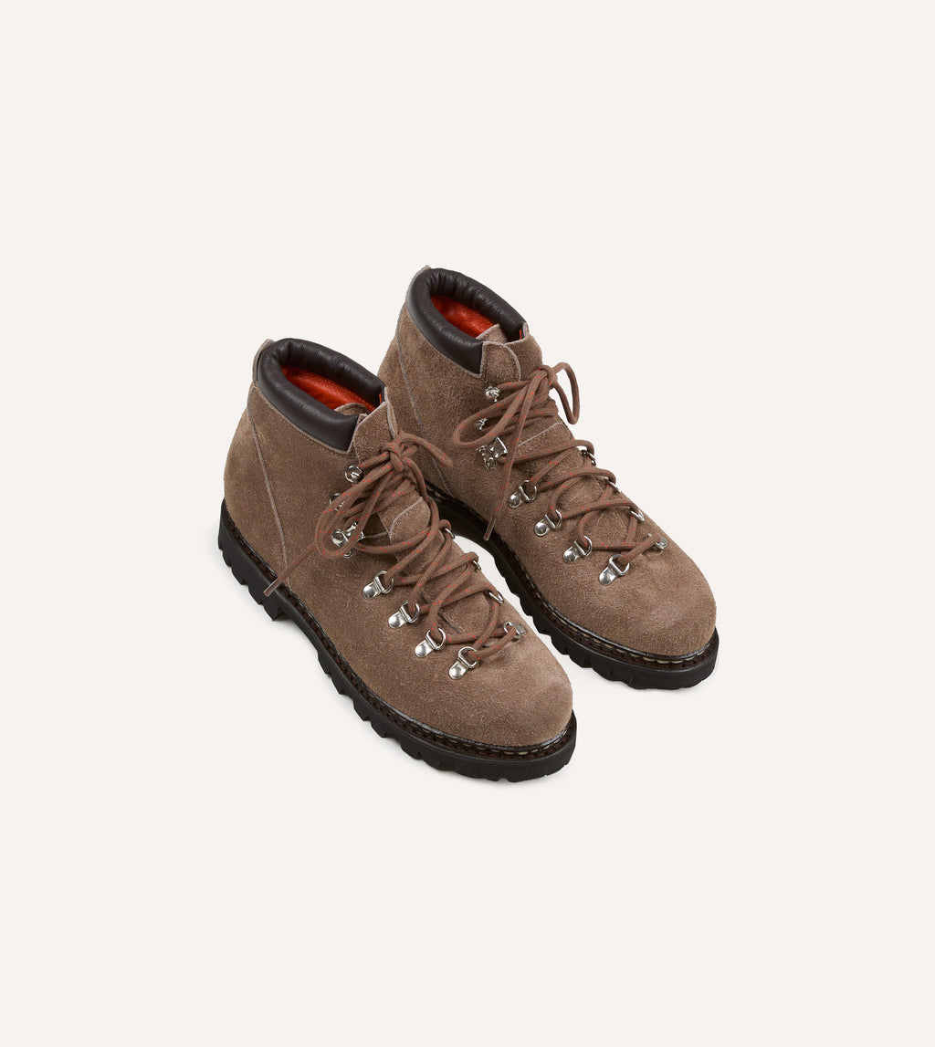 Paraboot Avoriaz Velours Graphite Suede Hiking Boot – Drakes US