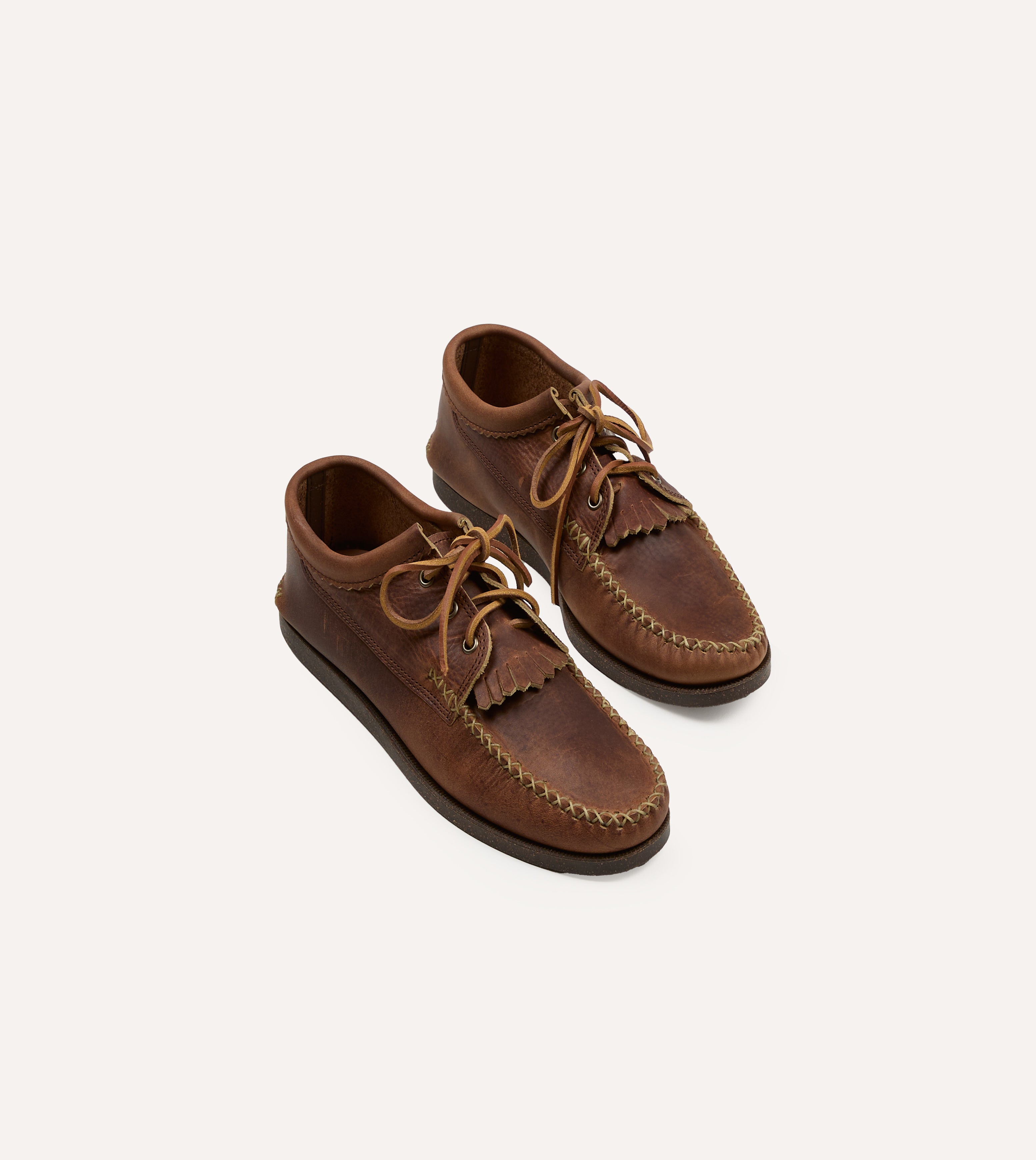 YUKETEN JOURNAL STANDARD Blucher ユケテン Yuketen Brown Kiltie Blucher with Camp Sole – Drakes US