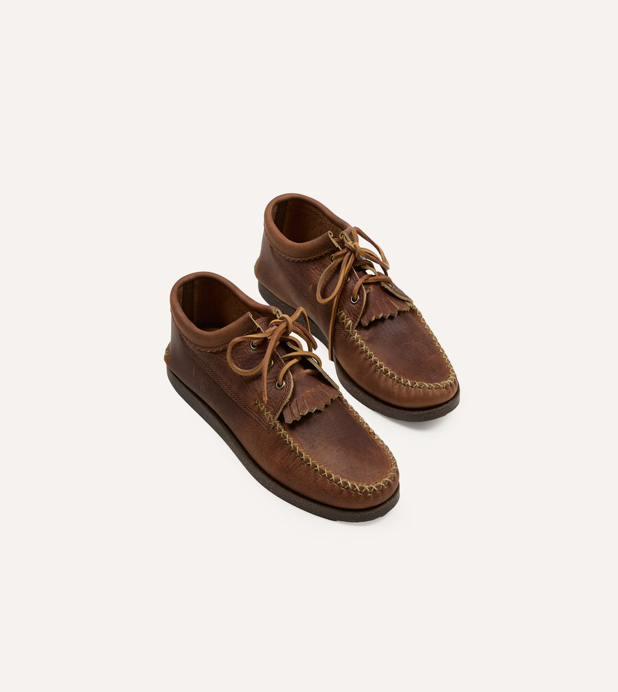 Yuketen Brown Kiltie Blucher with Camp Sole