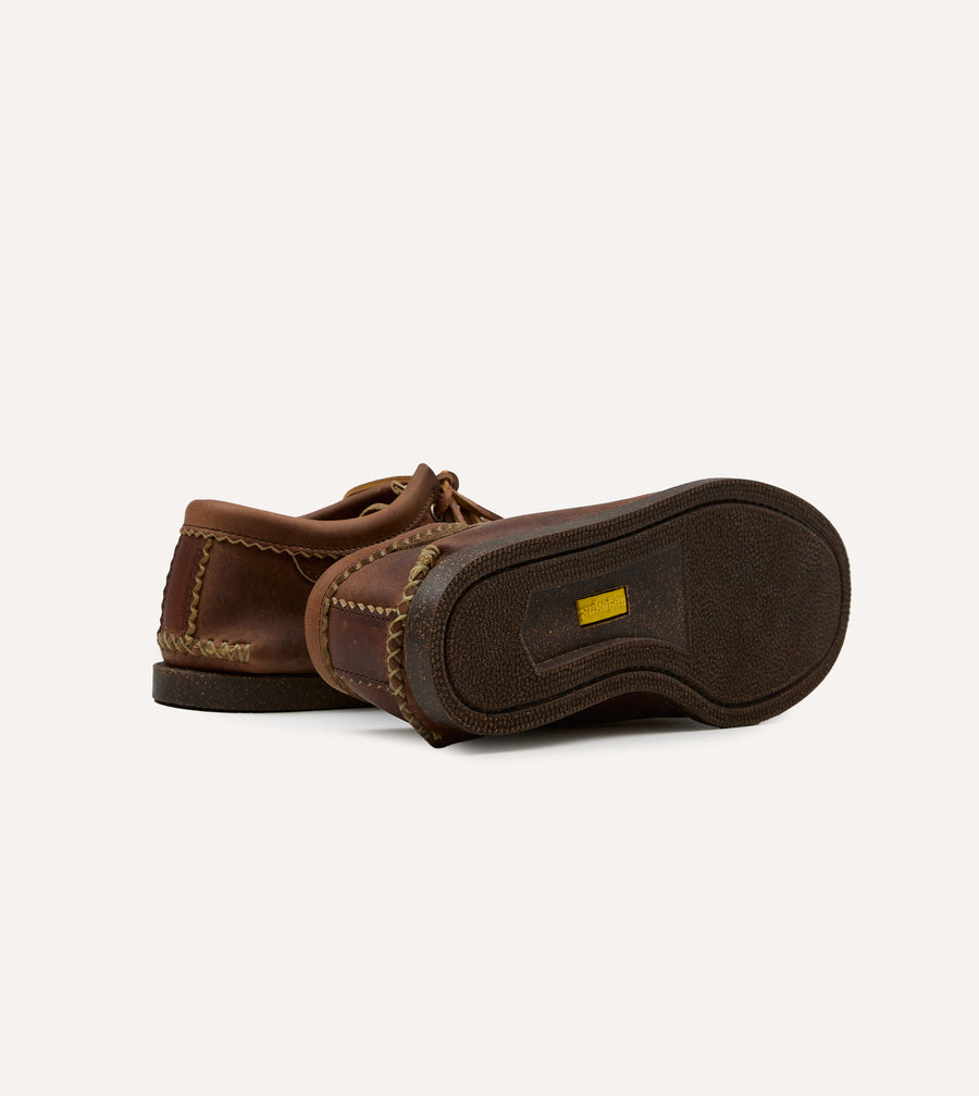 Yuketen Brown Kiltie Blucher with Camp Sole