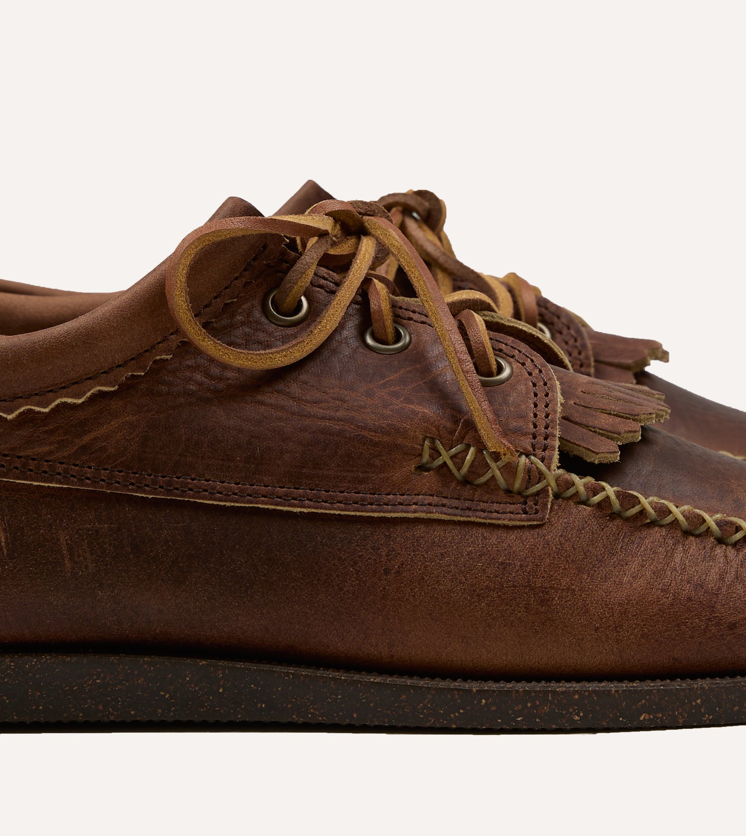 Yuketen Brown Kiltie Blucher with Camp Sole
