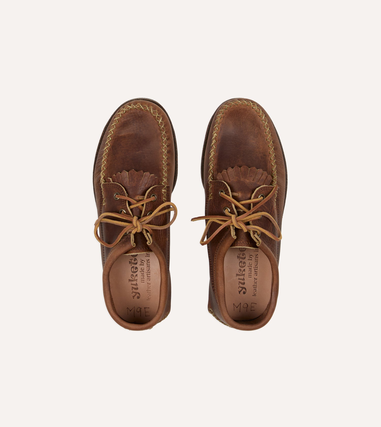 Yuketen Brown Kiltie Blucher with Camp Sole
