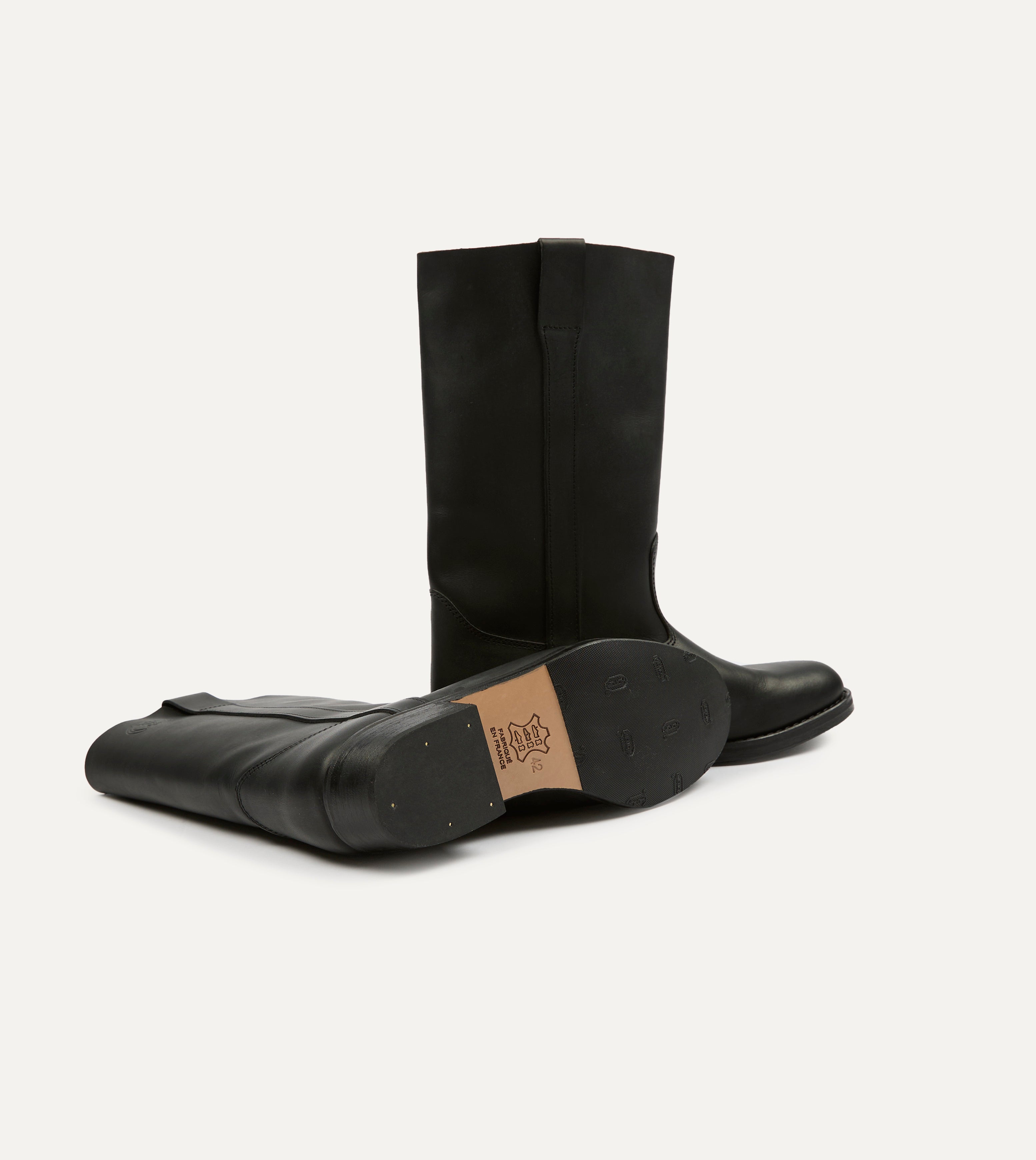 La Botte Gardiane Camarguaise Black Leather Boots – Drakes US