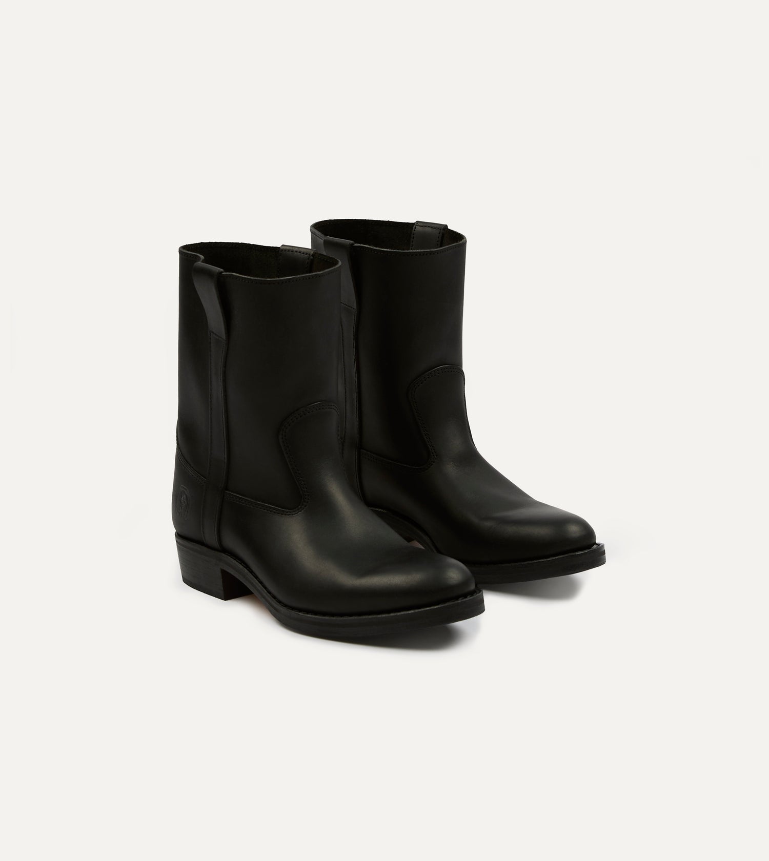 La Botte Gardiane Demi Camarguaise Black Leather Boots