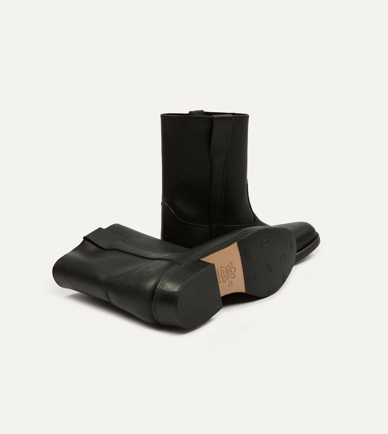 La Botte Gardiane Demi Camarguaise Black Leather Boots