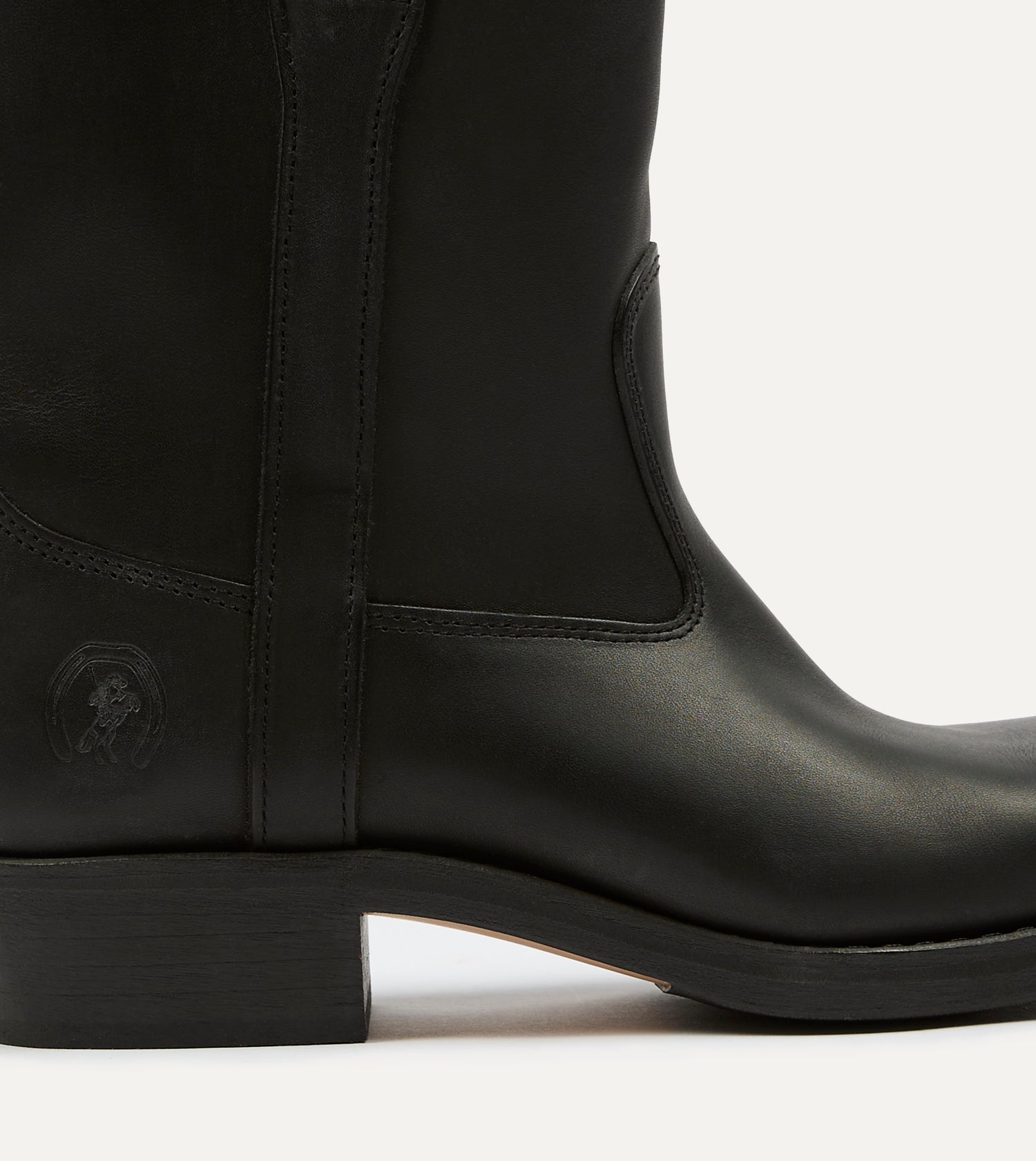 La Botte Gardiane Demi Camarguaise Black Leather Boots