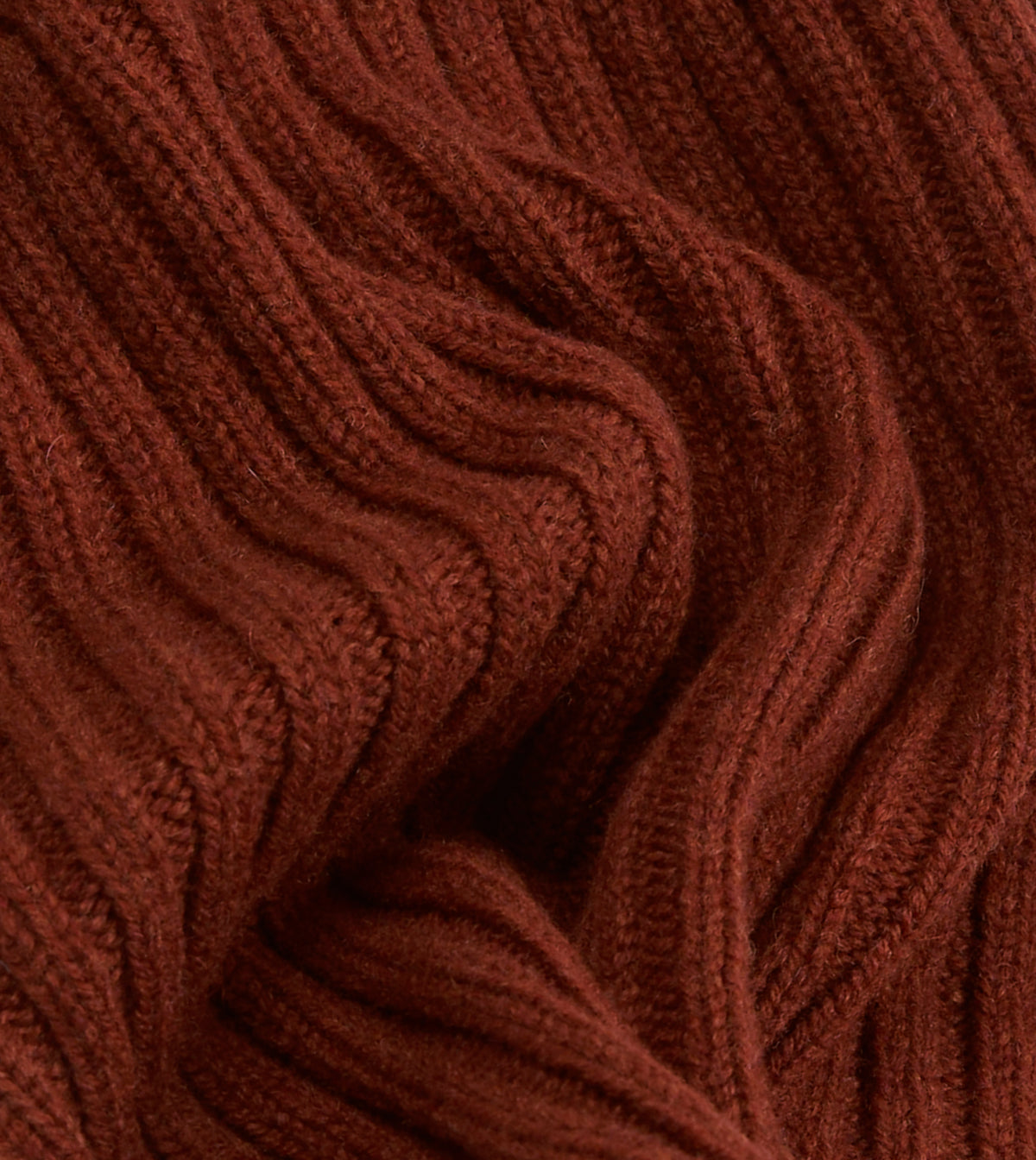 Burgundy Lambswool Ribbed Knit Cap