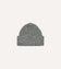 Light Grey Donegal Ribbed Merino Knit Cap