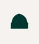 Green Angora Lambswool Ribbed Knit Cap