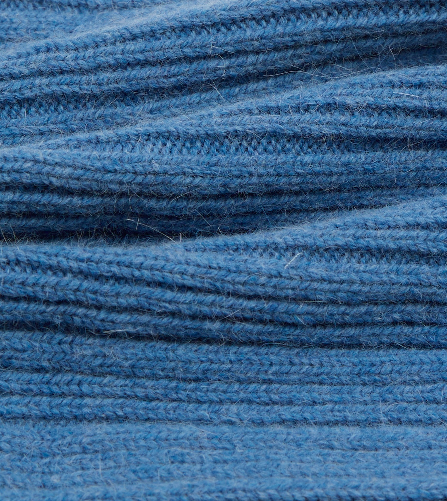 Sky Blue Geelongora Ribbed Knit Cap
