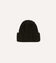 Black Wool Cable Knit Cap