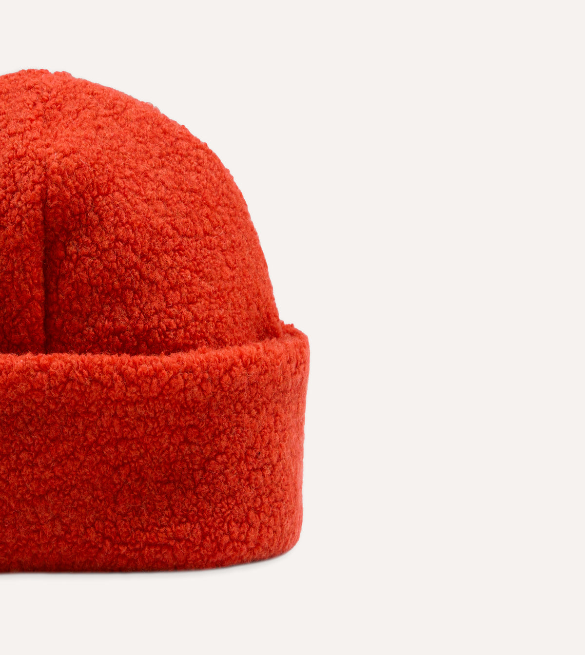 Câbleami Orange Wool Watch Cap