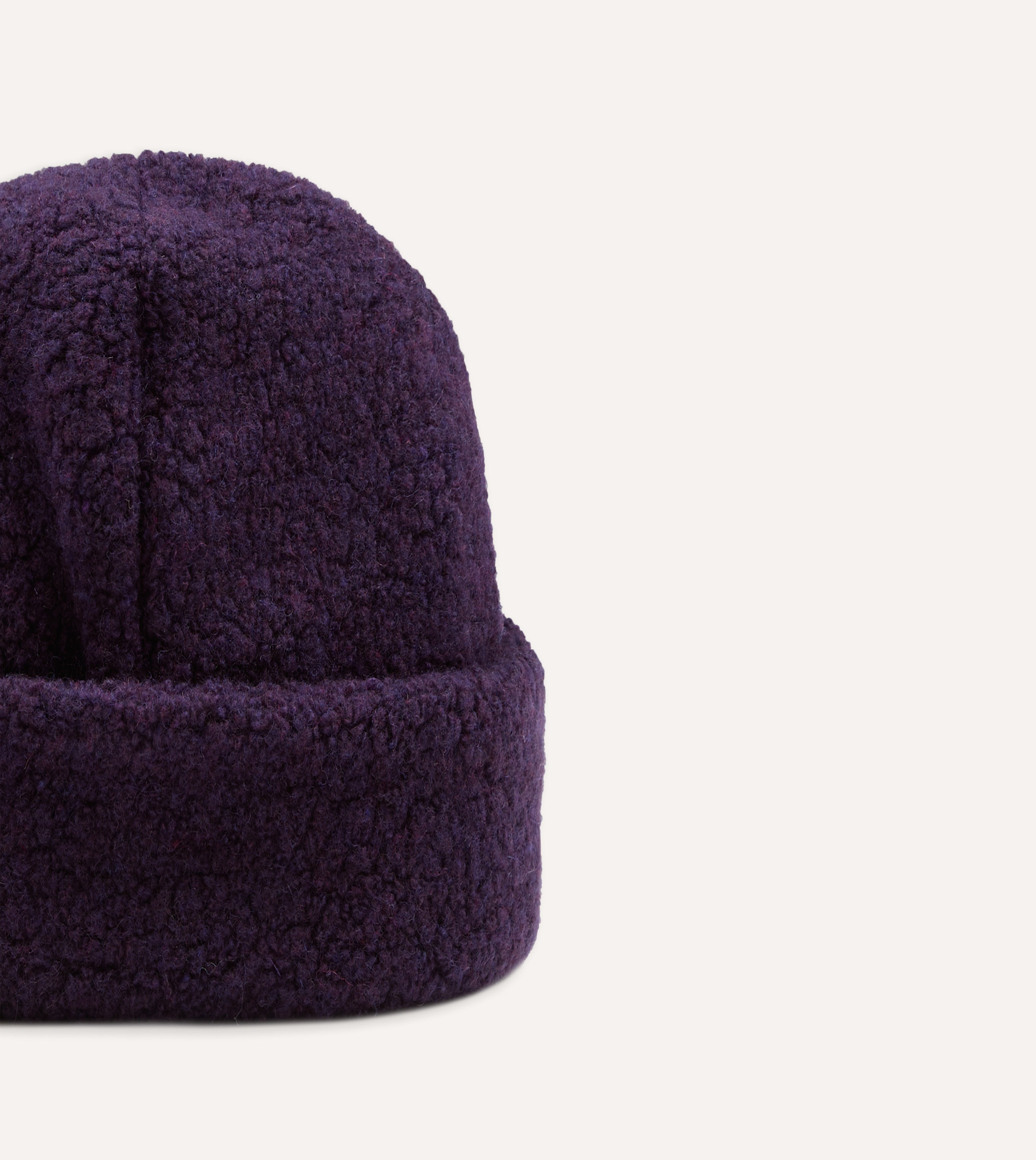 Câbleami Purple Wool Watch Cap
