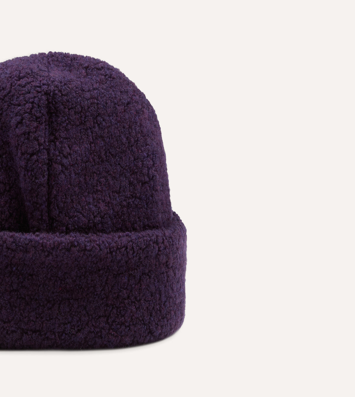 Câbleami Purple Wool Watch Cap