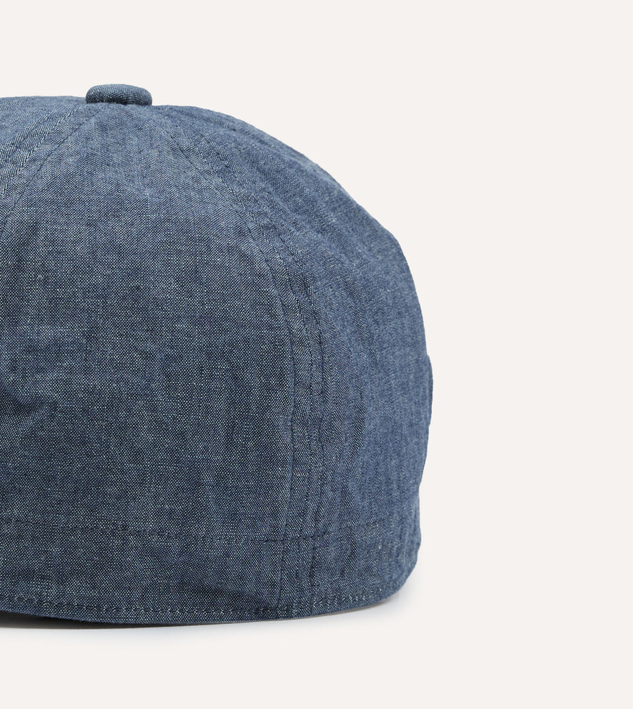 Câbleami Indigo 6oz Chambray Cotton Army Cap