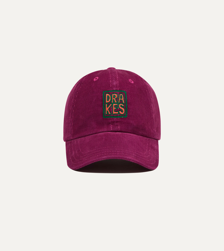 Drake's Square Font Cord Baseball Cap