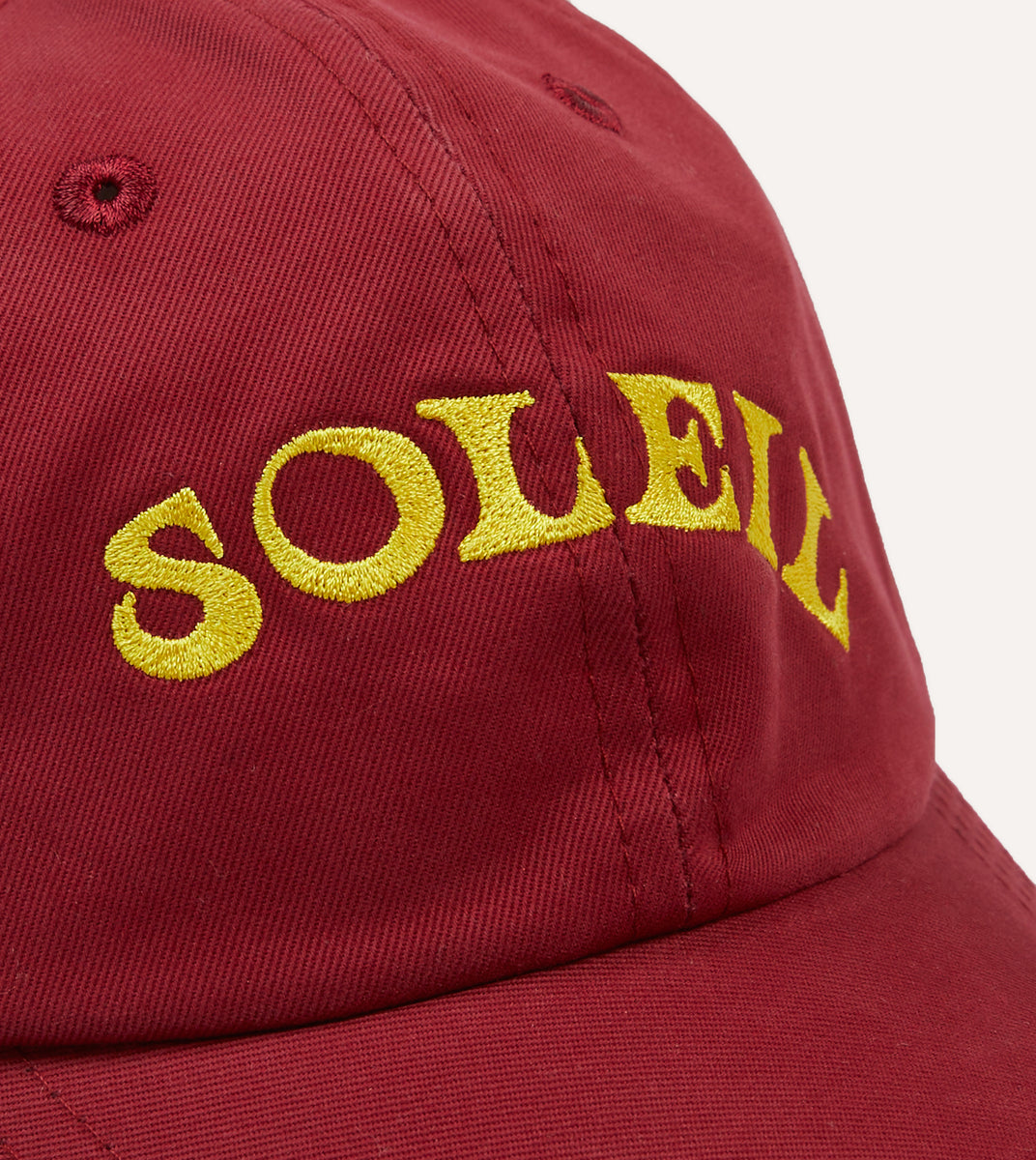 Red Soleil Cotton Twill Baseball Cap – Drakes US