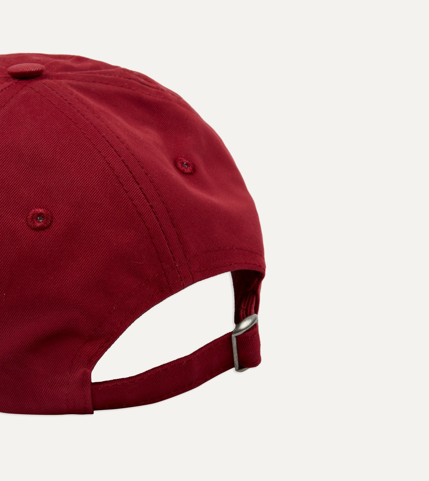 Red Morlaix Plombeé '77 Cotton Twill Baseball Cap