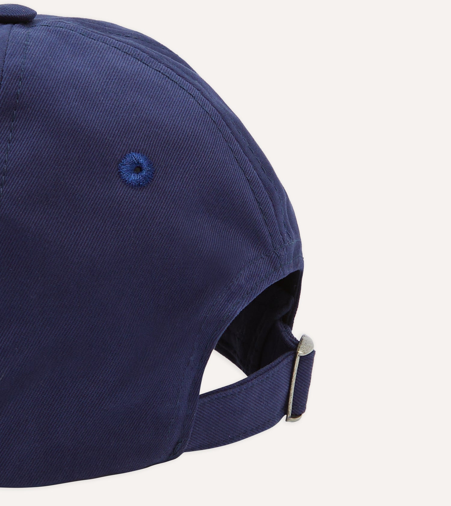 Navy Morlaix Plombeé '77 Cotton Twill Baseball Cap