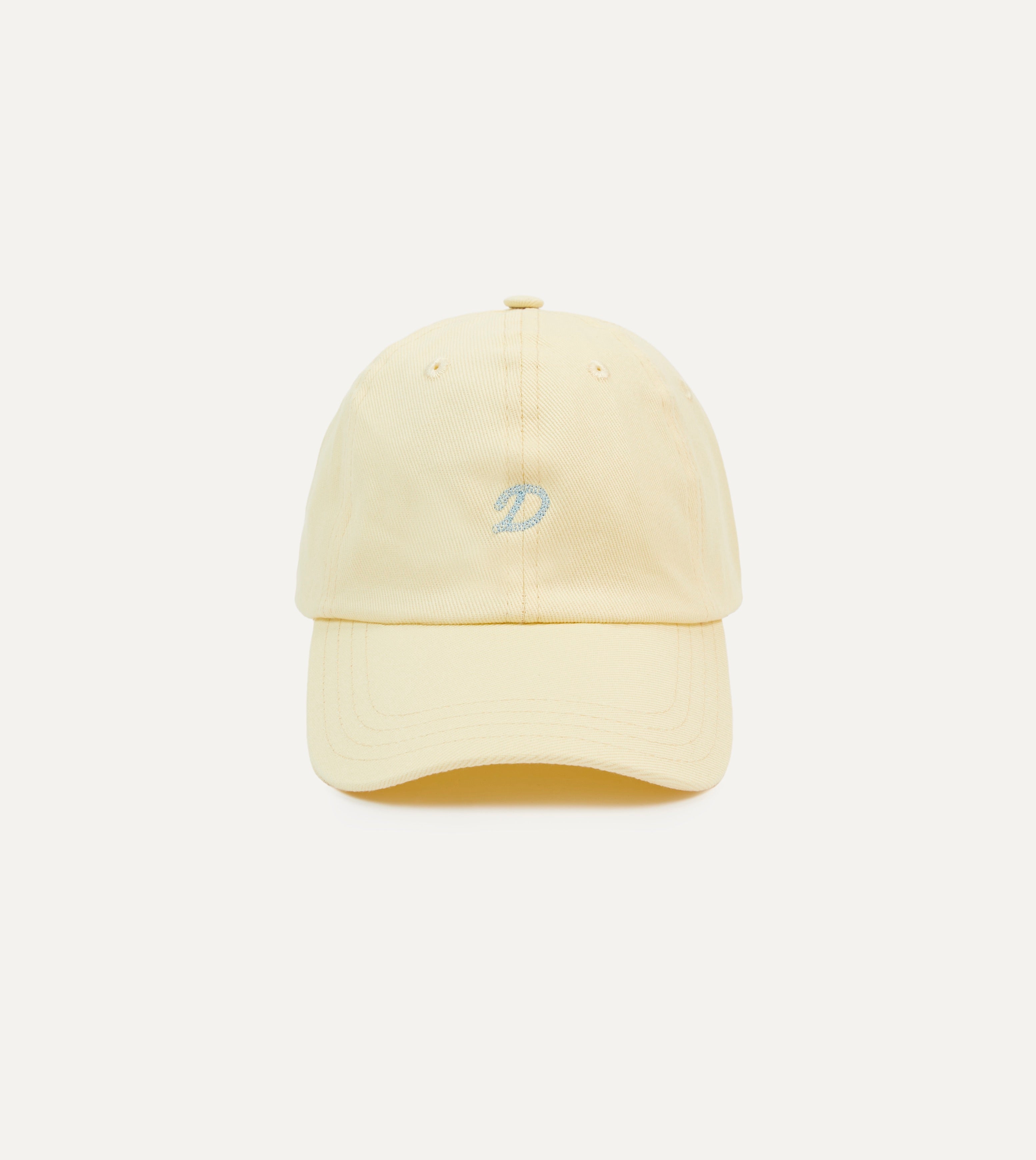Yellow Chainstitch 'D' Cotton Twill Baseball Cap – Drakes US