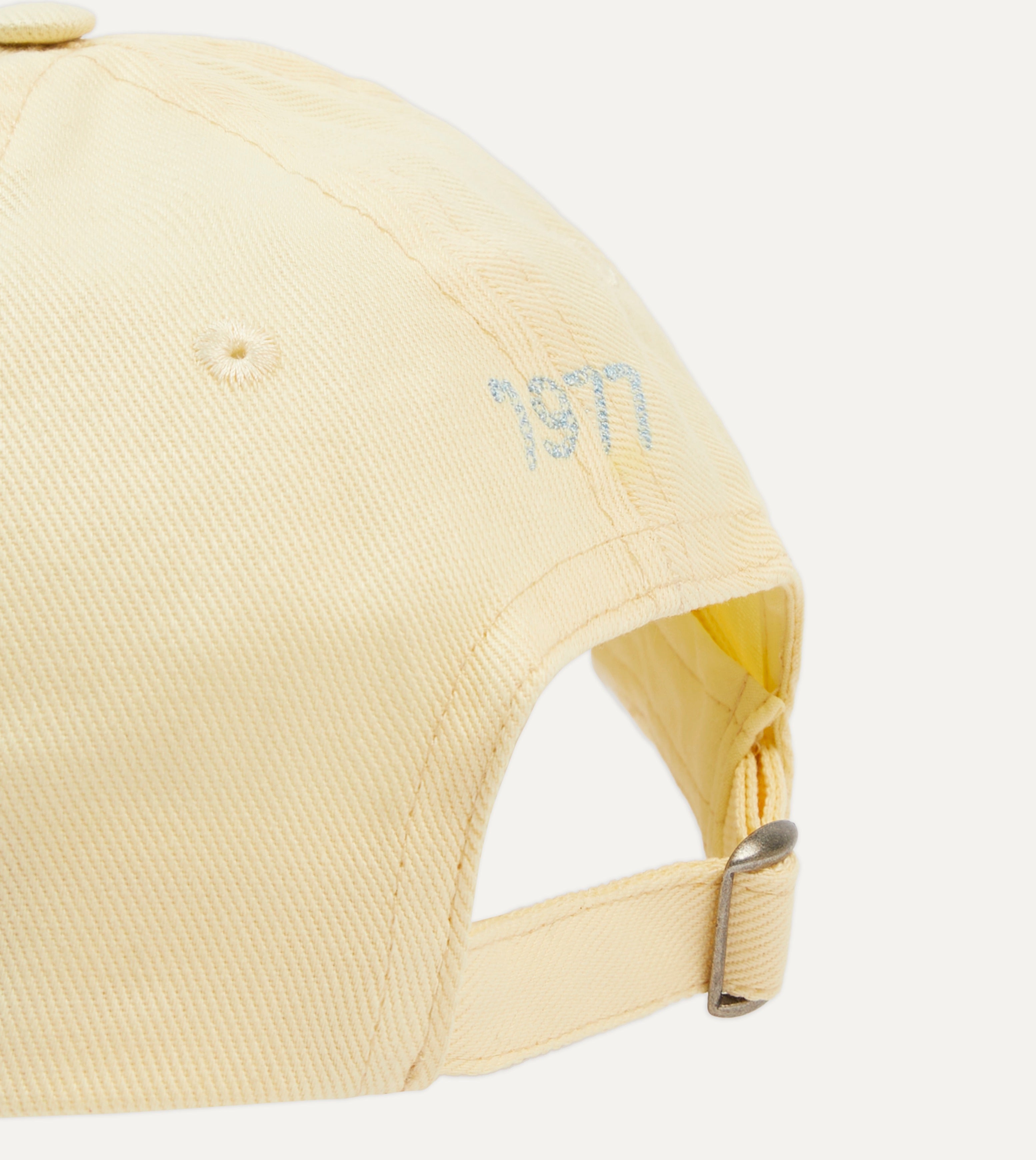 Yellow Chainstitch 'D' Cotton Twill Baseball Cap – Drakes US