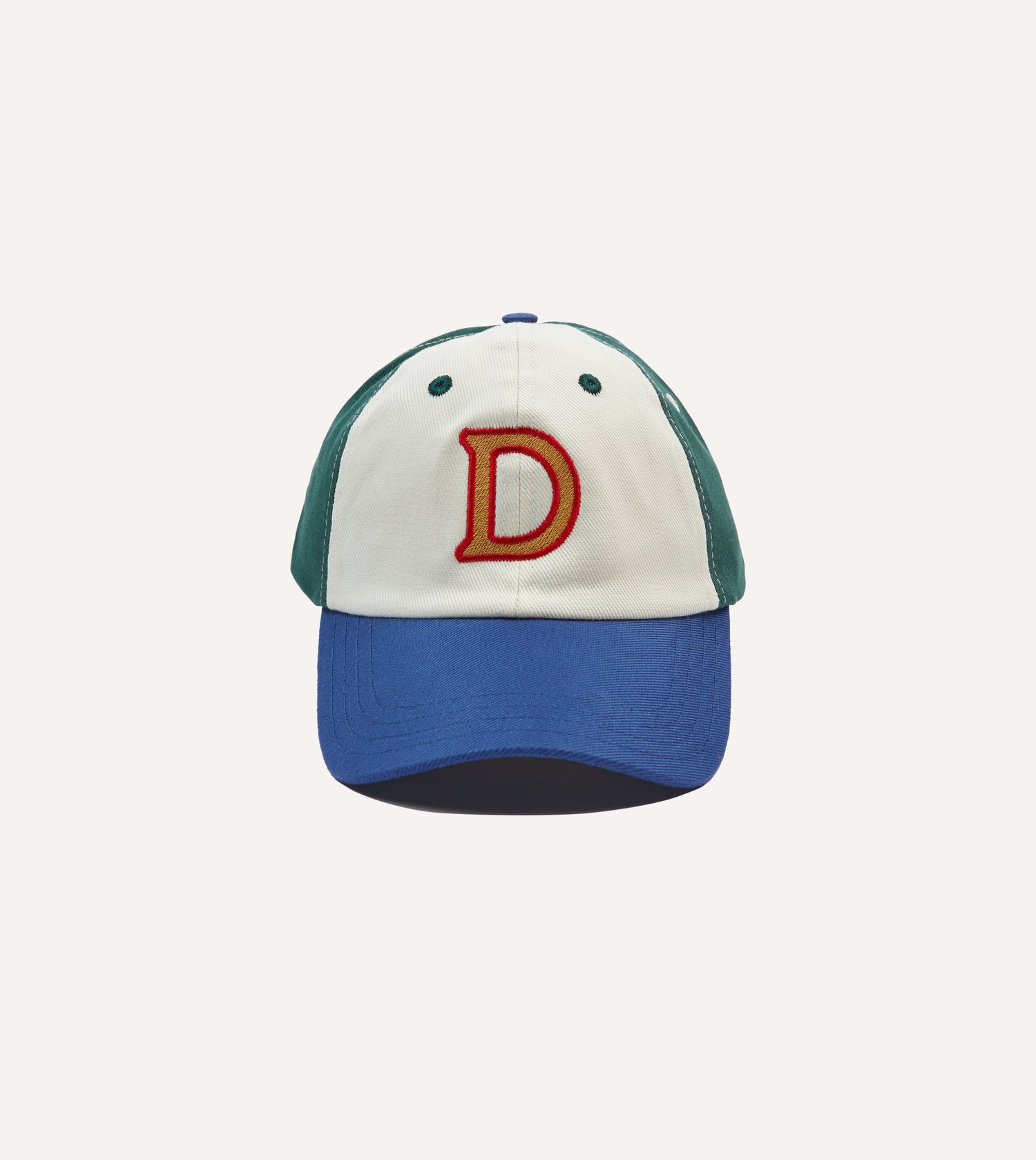 ‘D’ Emblem Cotton Twill Baseball Cap