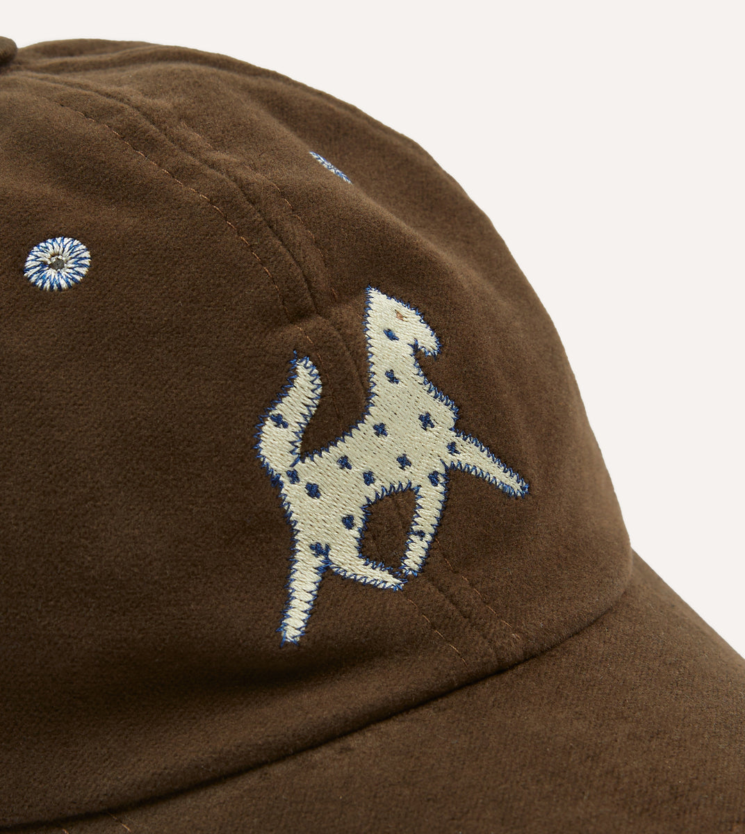Drake's - Appliquéd Cotton-Moleskin Baseball Cap Drake's Drake's - Appliquéd Cotton-Moleskin Baseball Cap Drake's