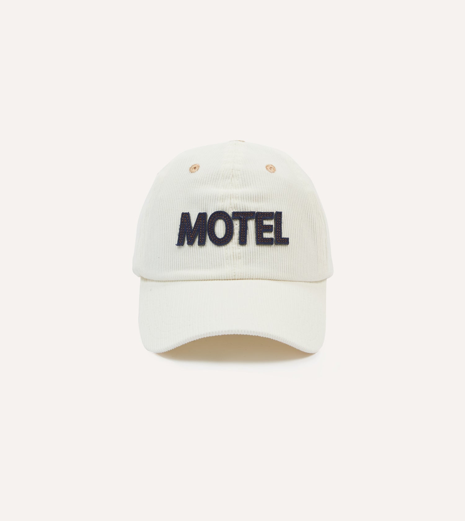 Ecru Motel Cotton Corduroy Baseball Cap