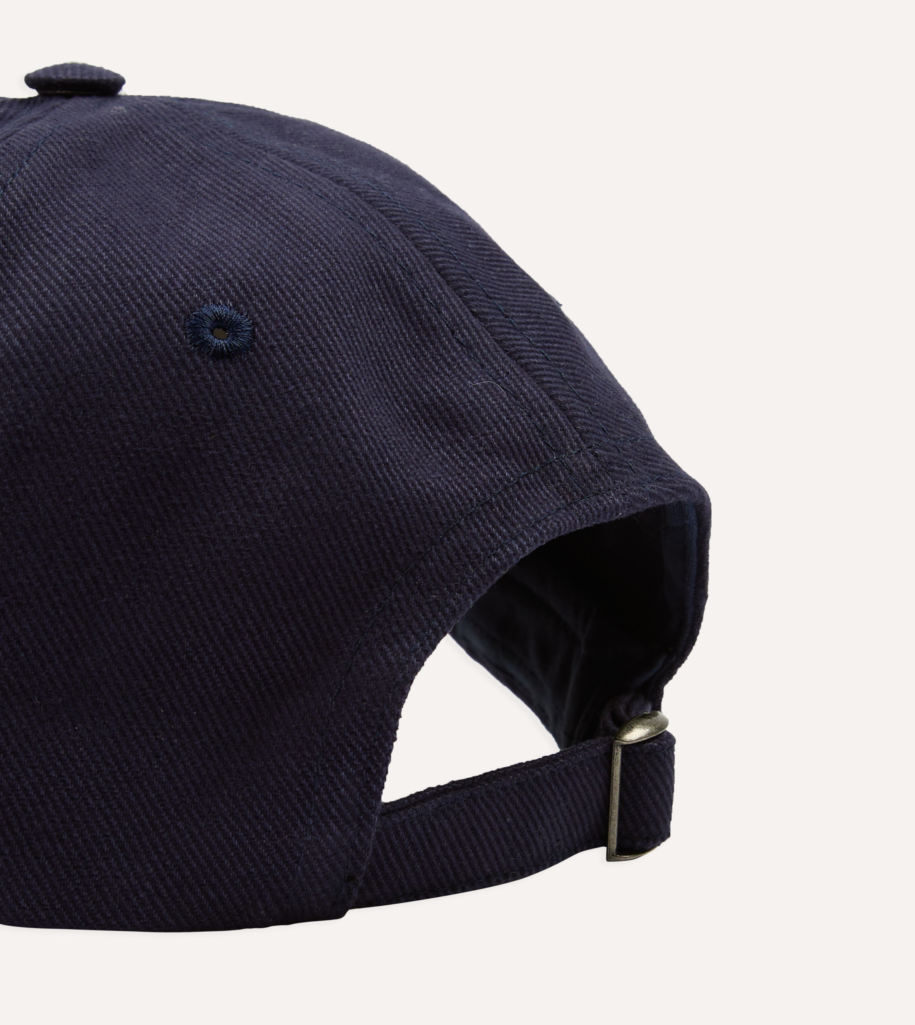 帽子 Navy)Brook Duck Cap Navy 'D Duck' Cotton Twill Baseball Cap – Drakes US