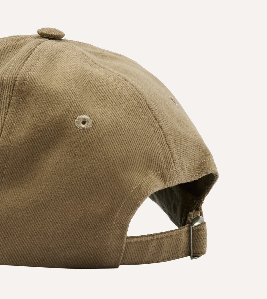 Brown 'Onion Seller' Cotton Twill Baseball Cap