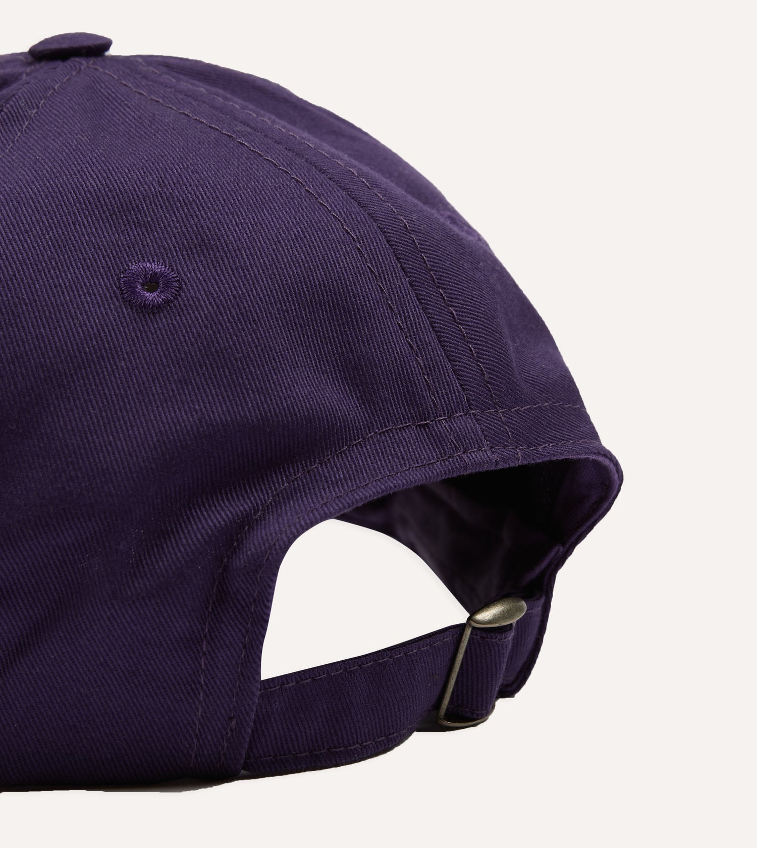 Purple 'Psycha Flower' Cotton Twill Baseball Cap