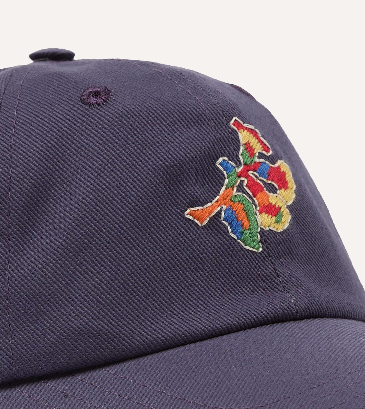 Navy 'Tapisserie' Cotton Twill Baseball Cap