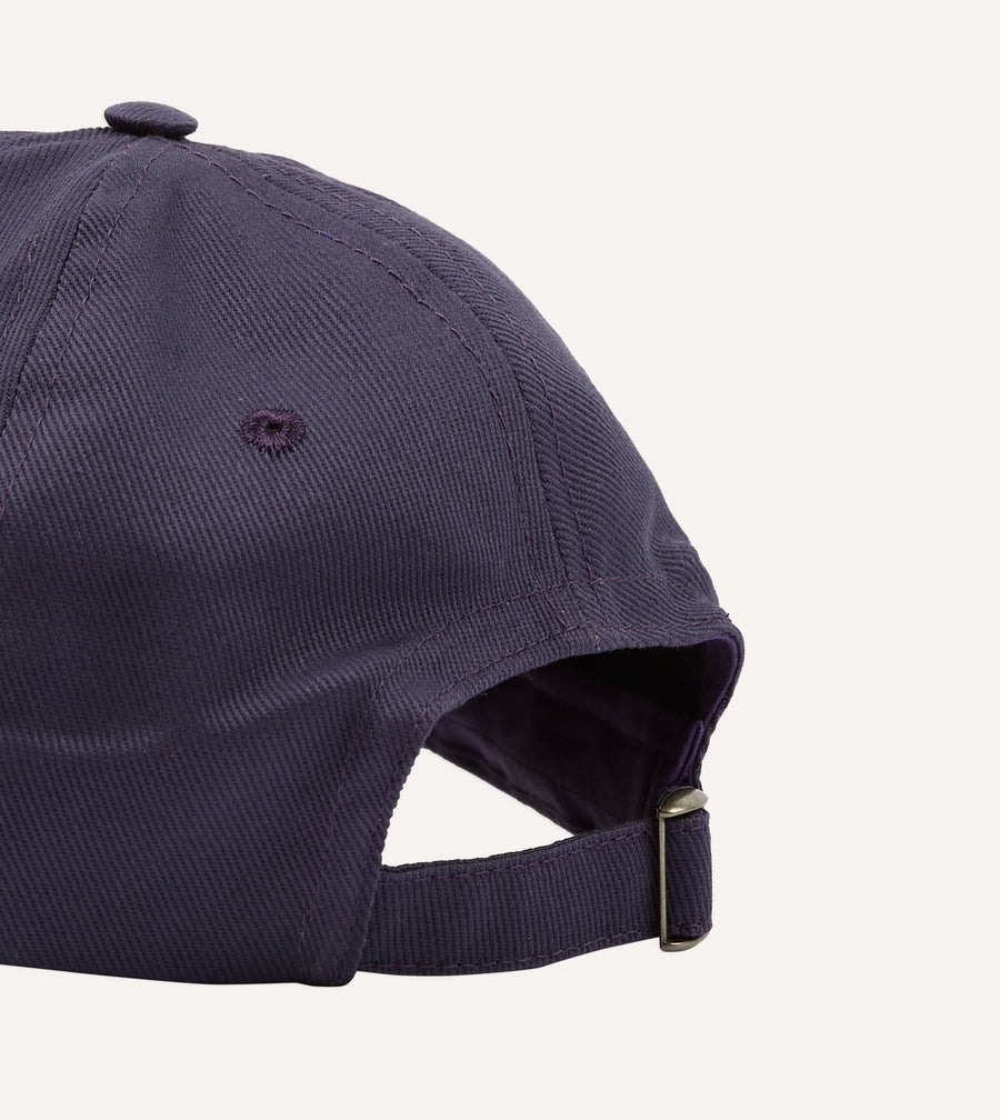 Navy 'Tapisserie' Cotton Twill Baseball Cap