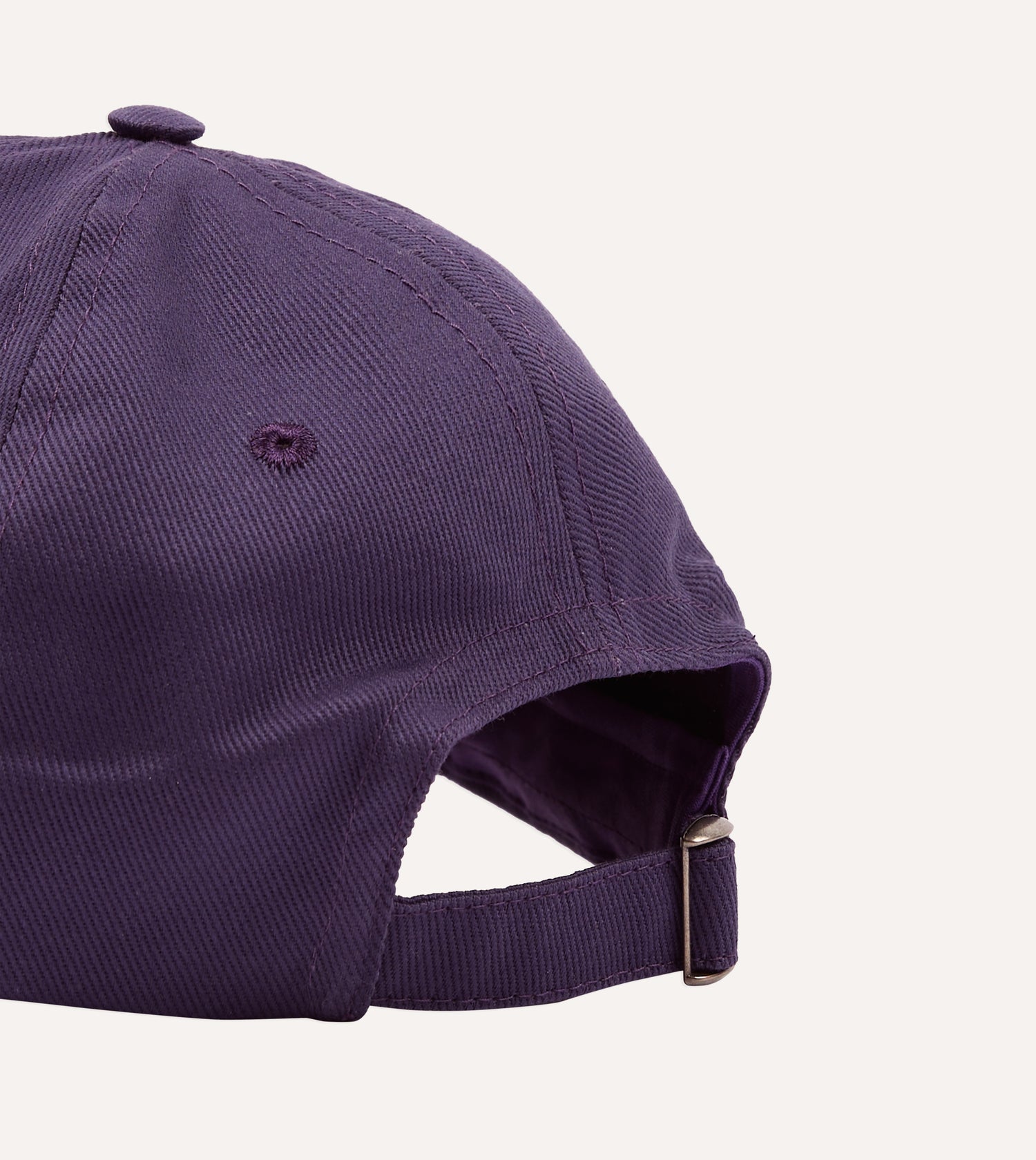 Purple 'Tapisserie' Cotton Twill Baseball Cap