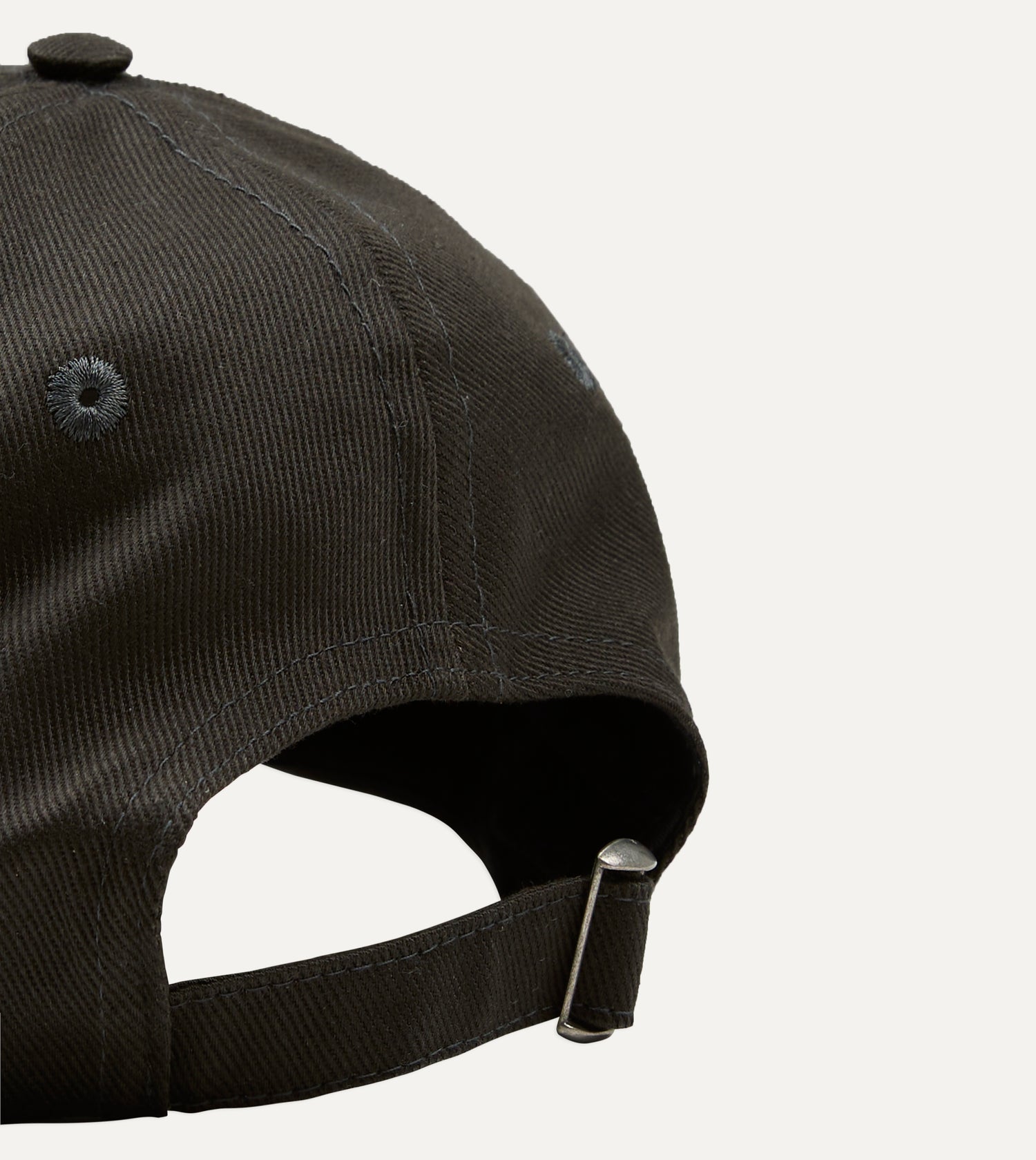 Black 'Noyer Le Poisson' Cotton Baseball Cap