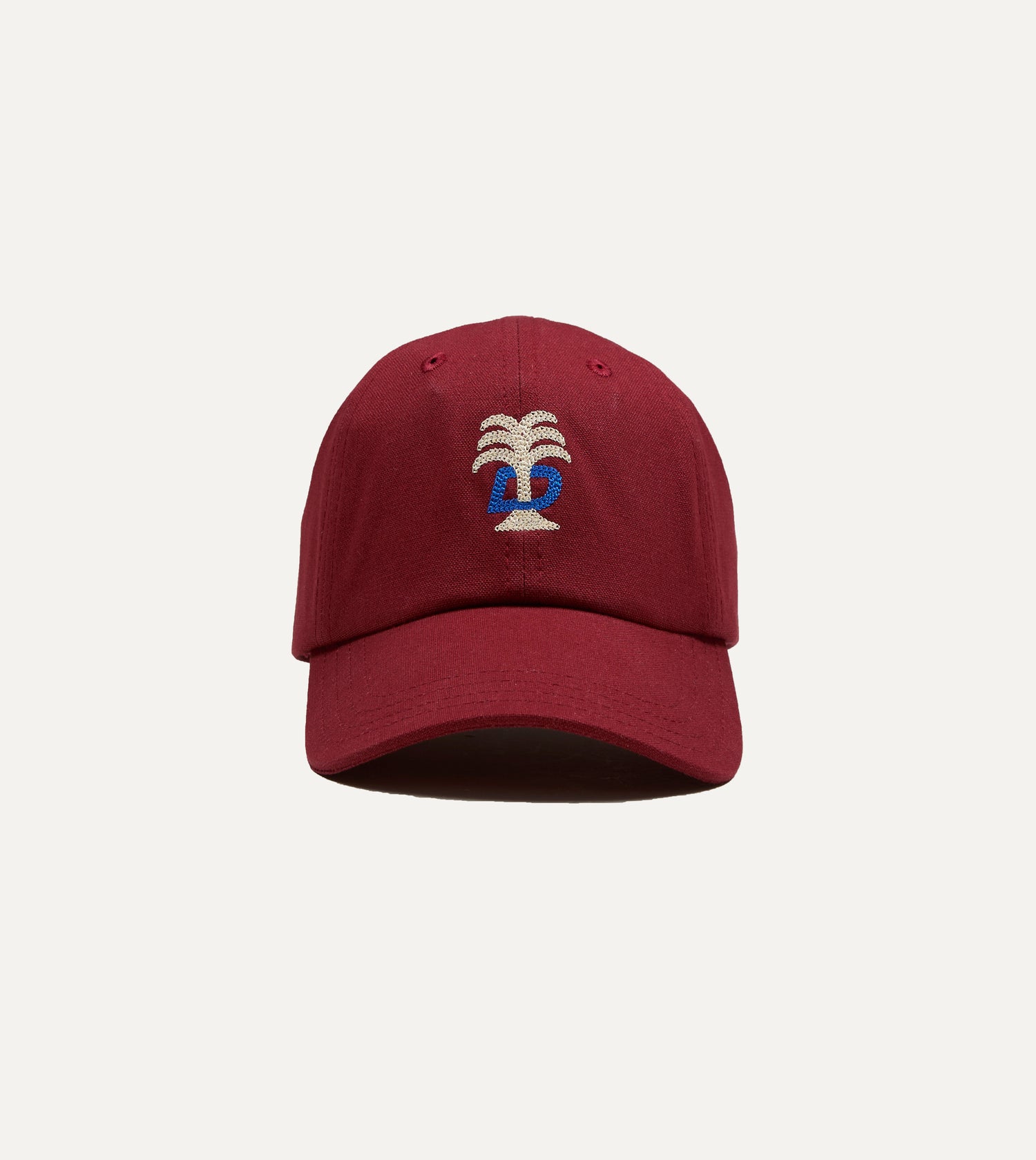 Red 'Cafe Cecil' Cotton Baseball Cap