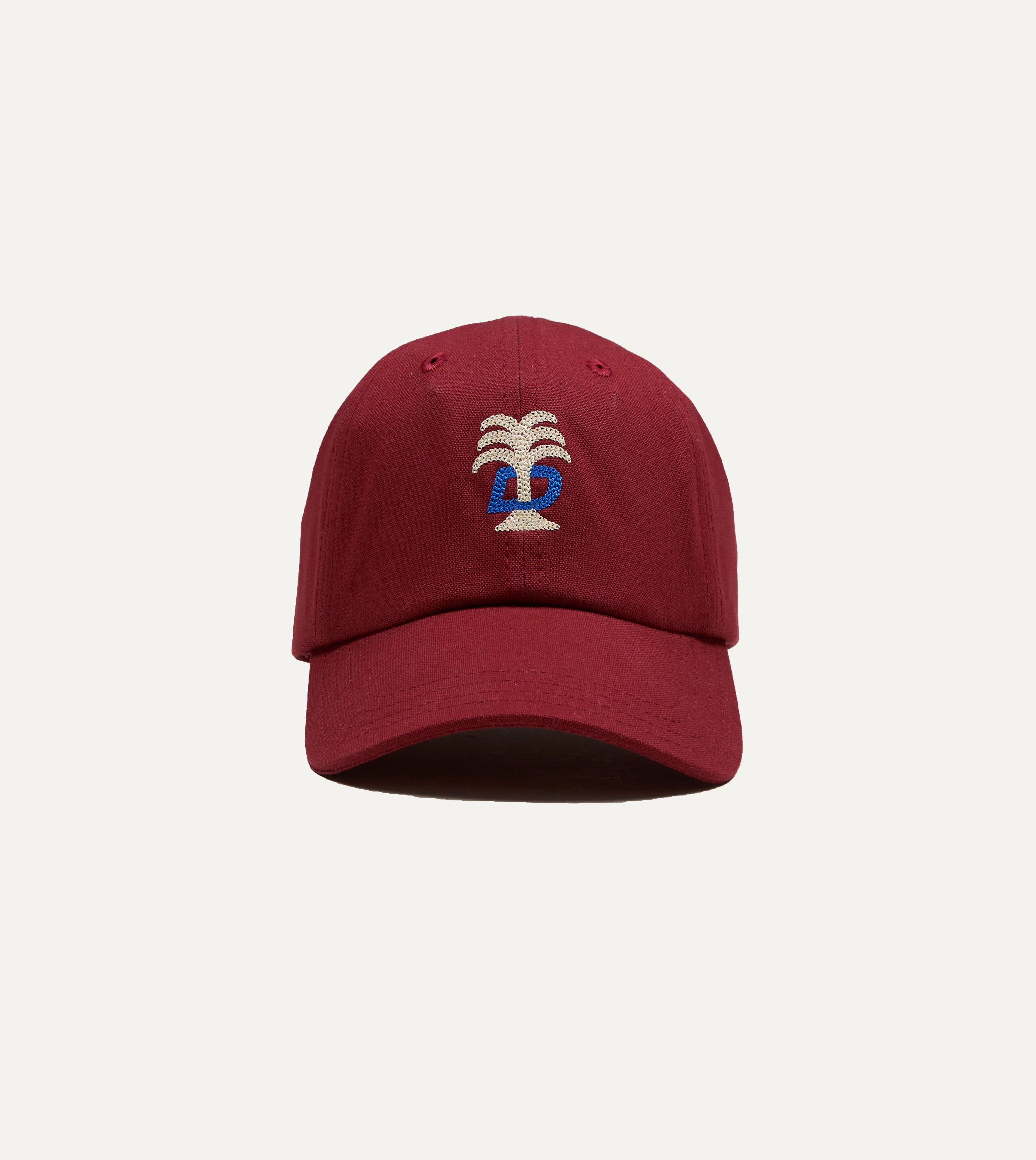 Red 'Cafe Cecil' Cotton Baseball Cap