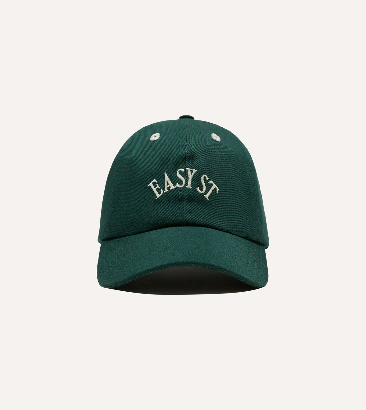 Green 'Easy St' Cotton Twill Baseball Cap