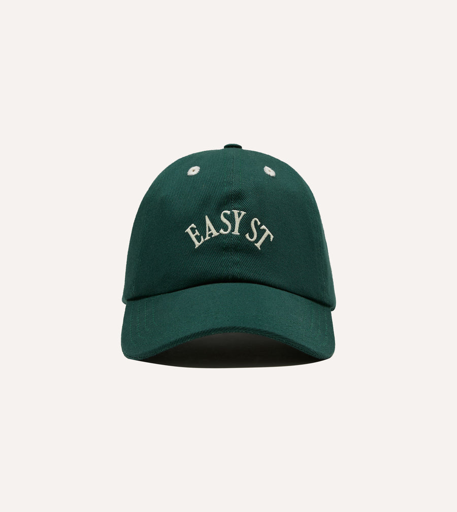 Green 'Easy St' Cotton Twill Baseball Cap