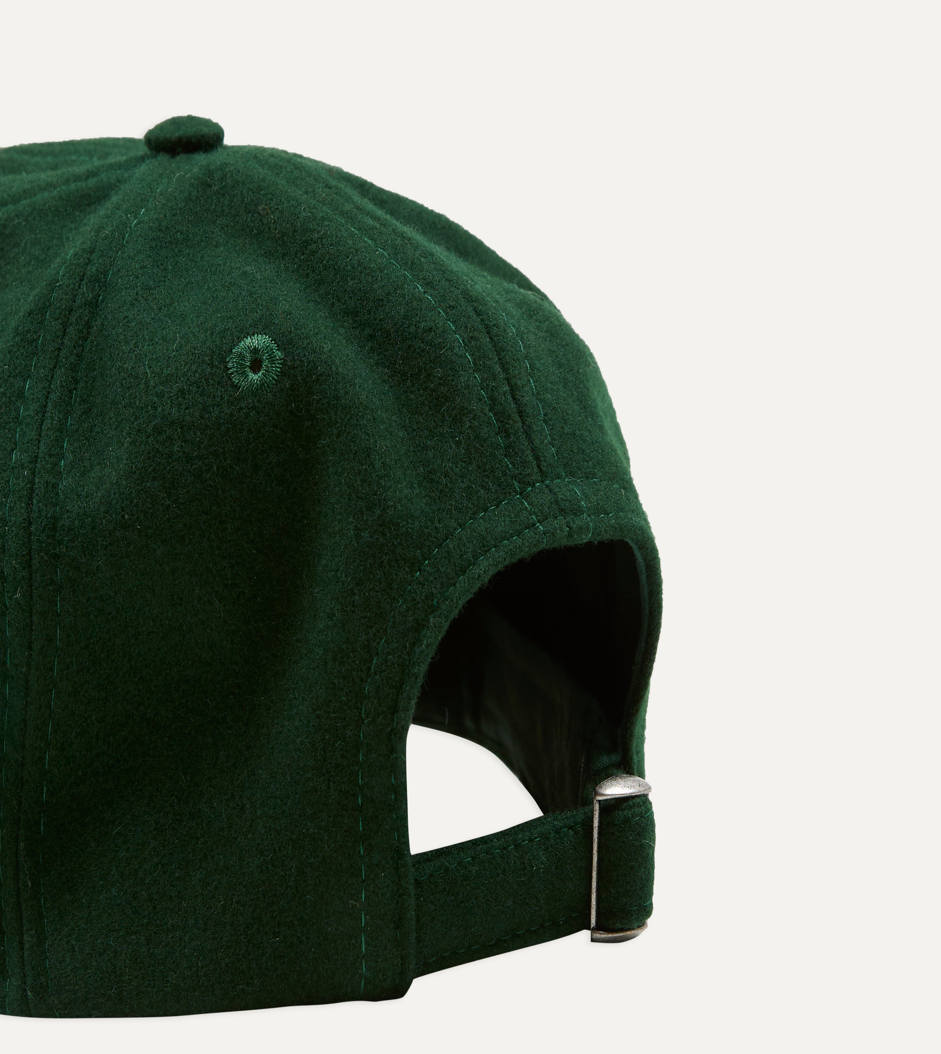 Green 'No Ball Games' Merino Wool Baseball Cap