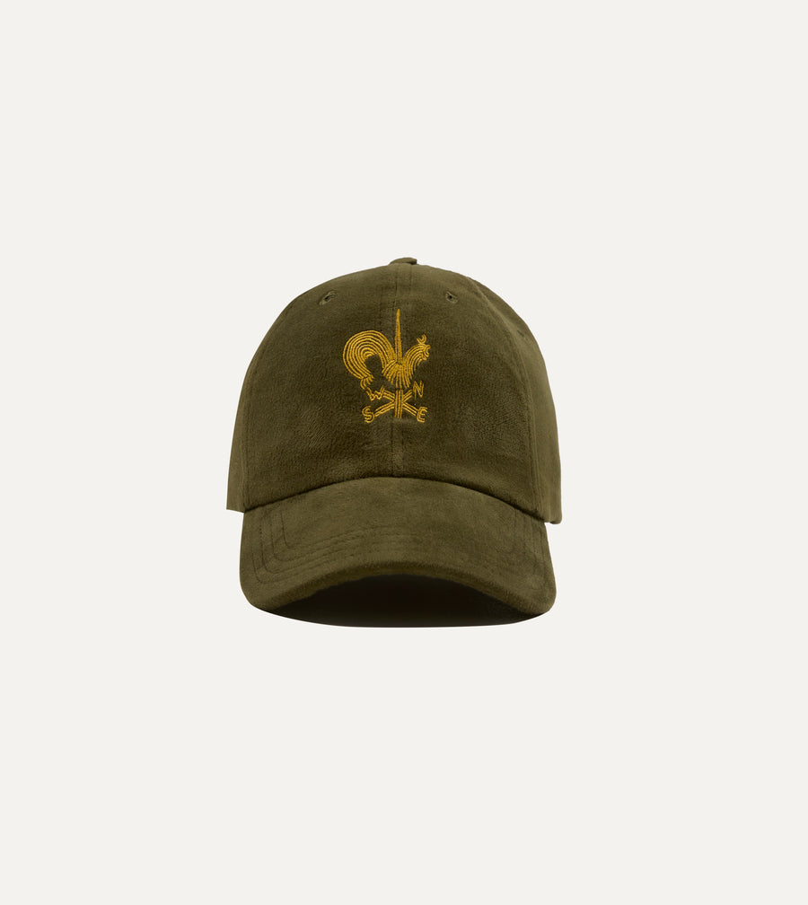 Green 'Wind Vane' Cotton Twill Baseball Cap